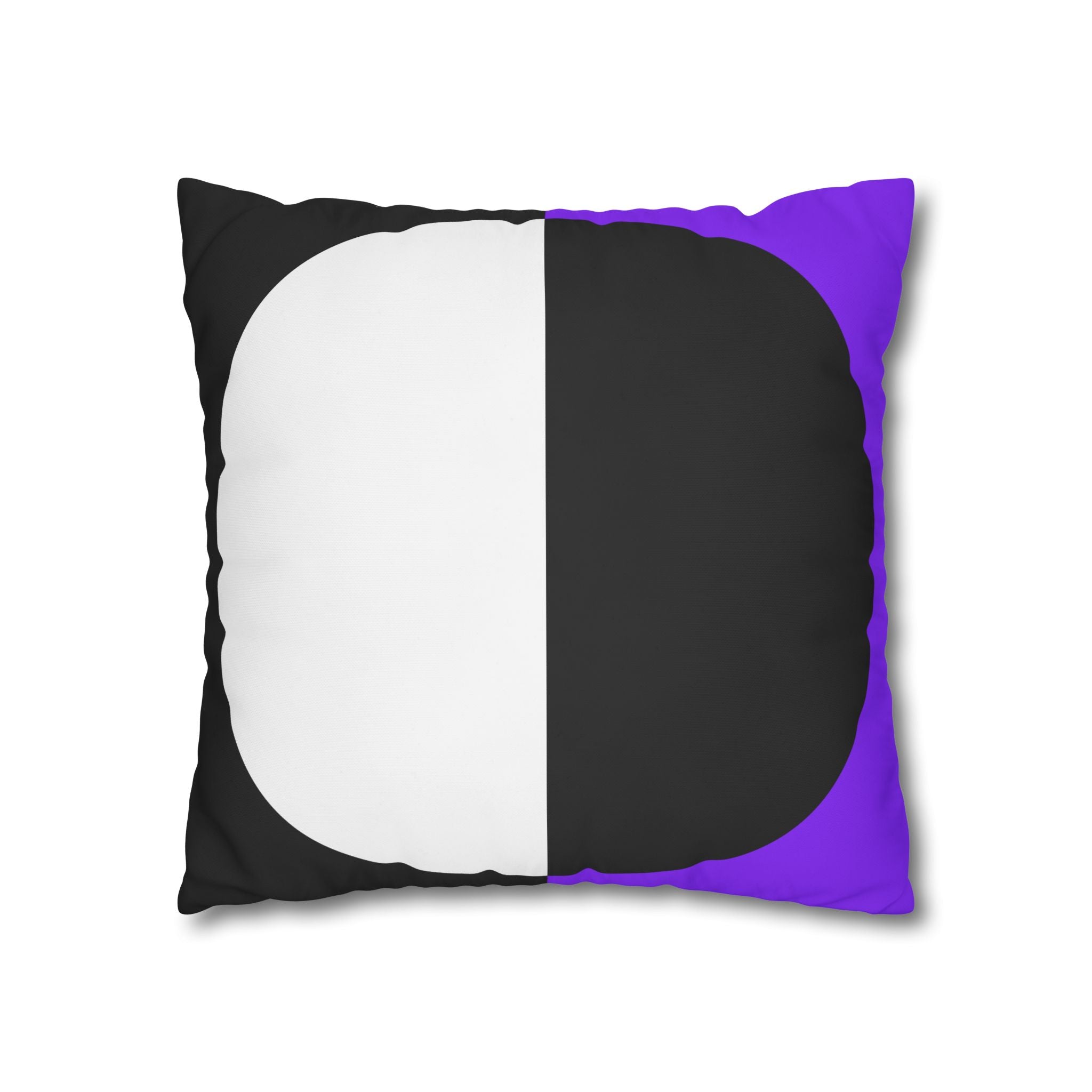 Geometric Purple & Black Pillowcase