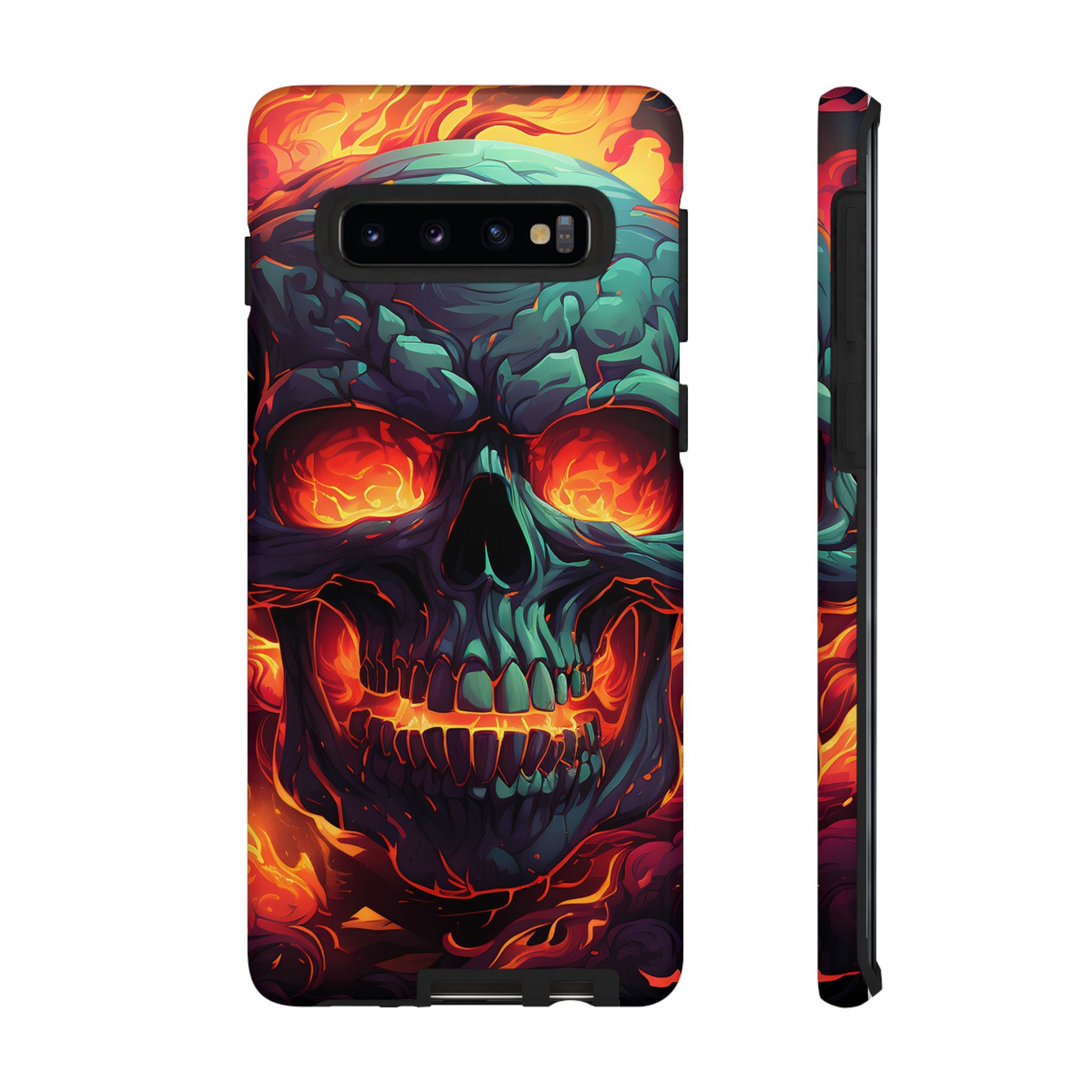 Fiery Skull Samsung Phone Case