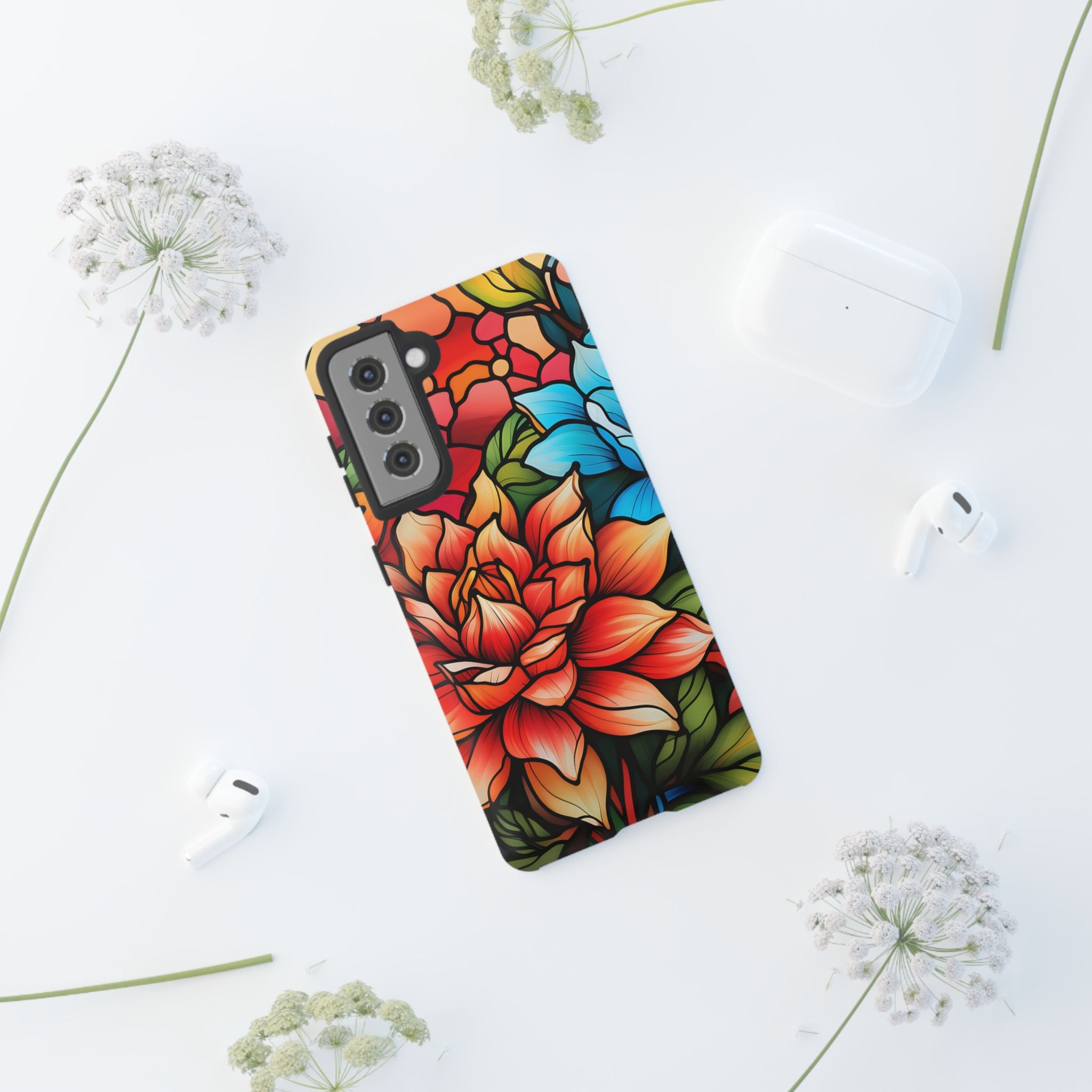 Stained Glass Floral Samsung Case