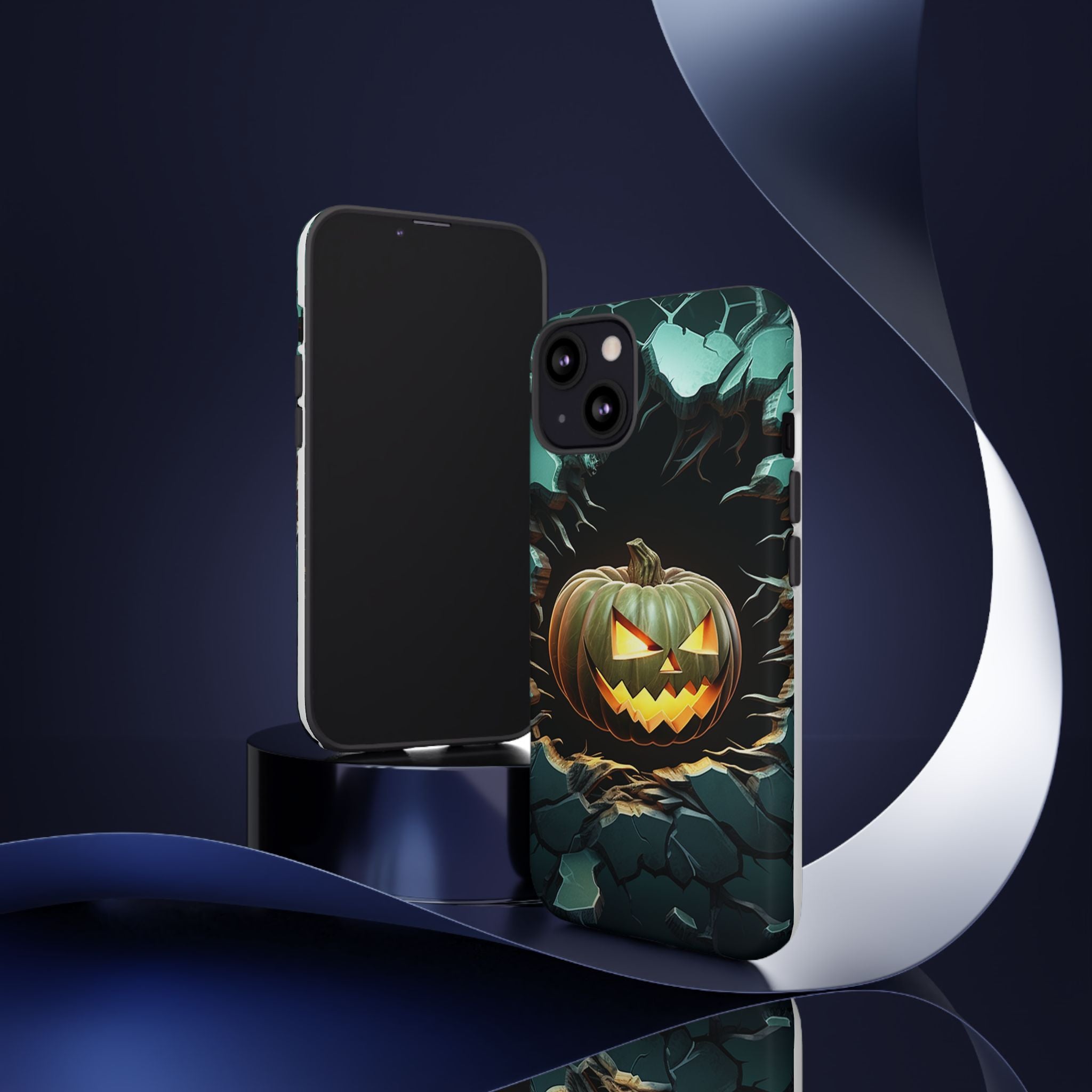 Spooky Jack-o'-Lantern Hexagon iPhone Case