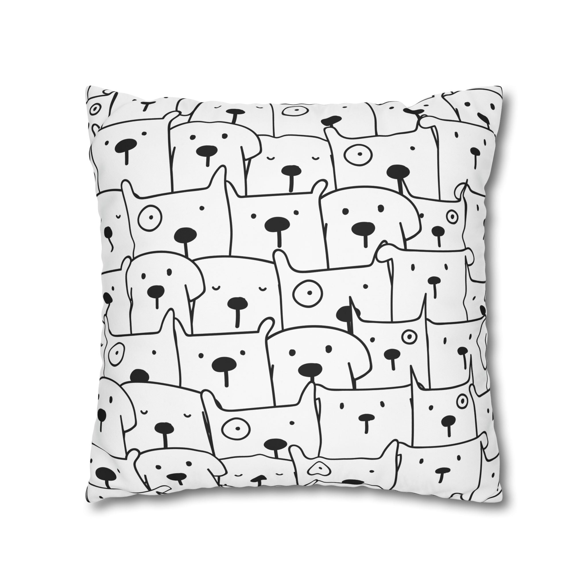 Cute Cartoon Dog Pillowcase - Puppy Party