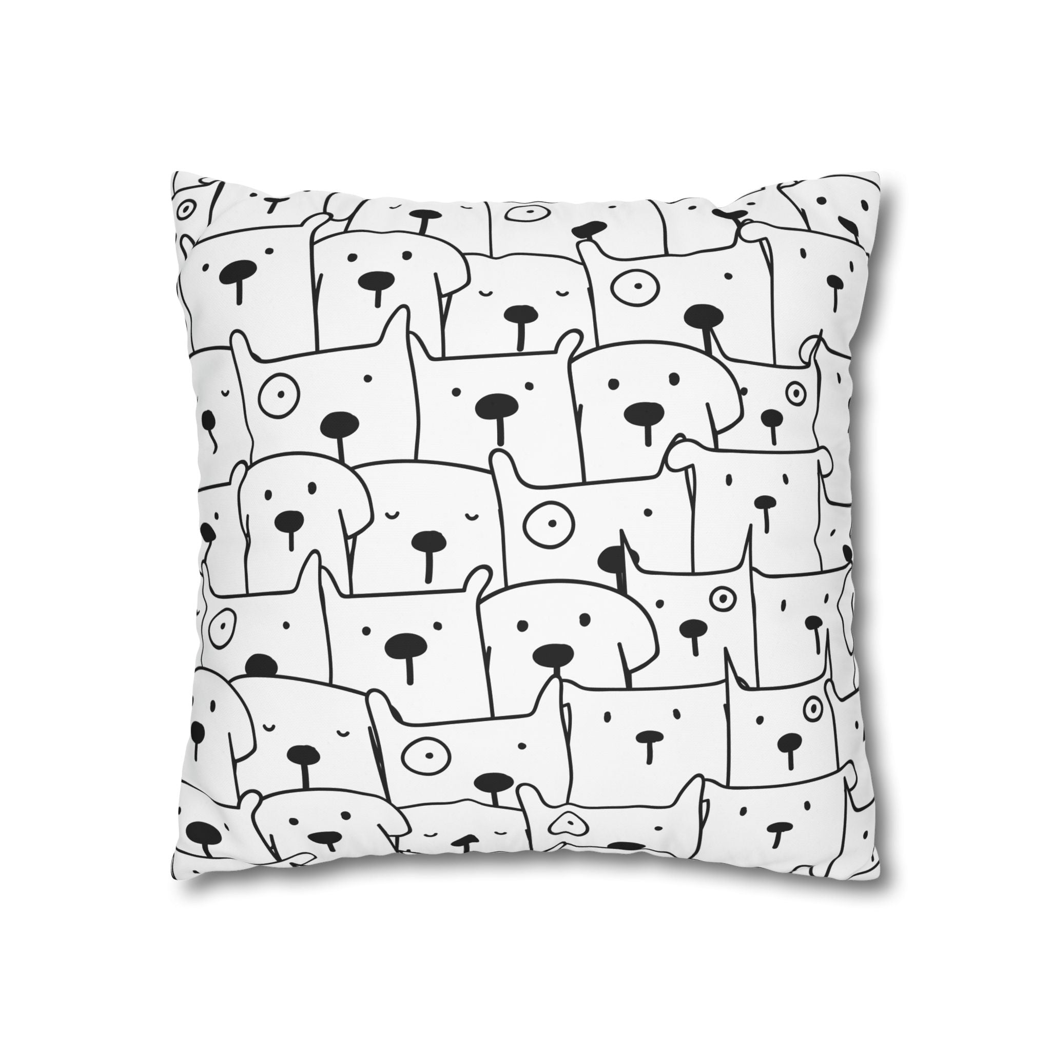 Cute Cartoon Dog Pillowcase - Puppy Party