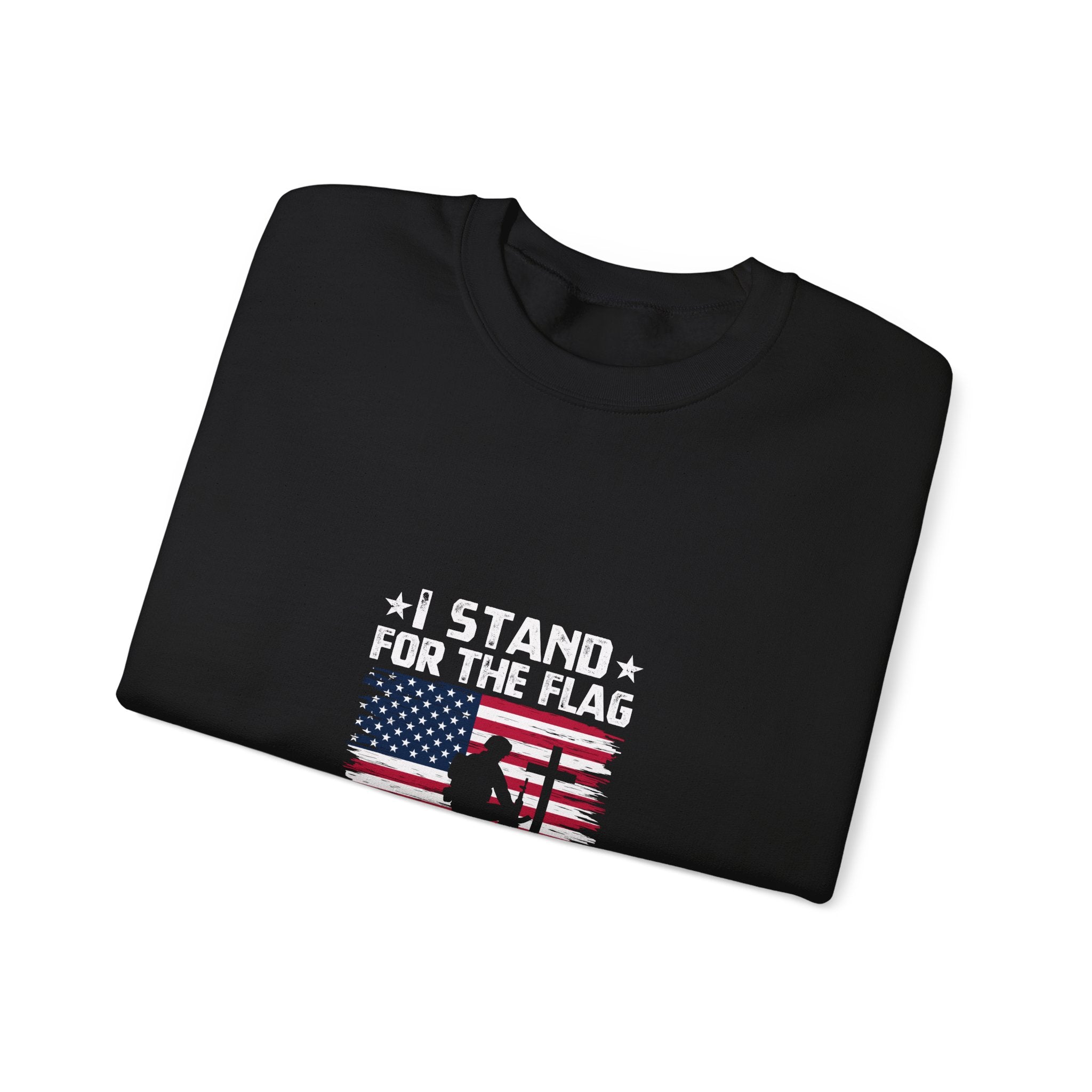 Patriotic Faith Sweatshirt: I Stand, I Kneel