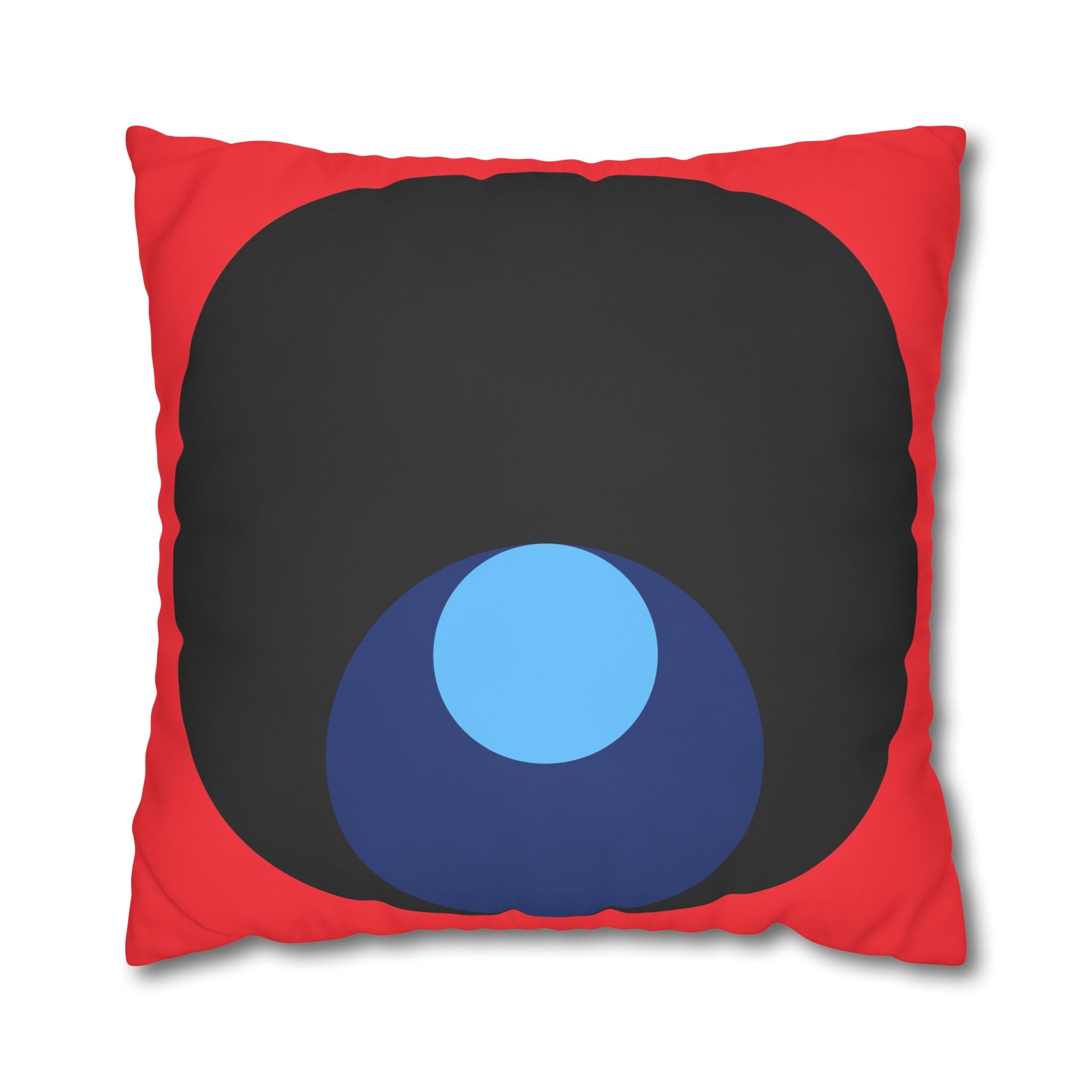 Abstract Circles Red Pillowcase