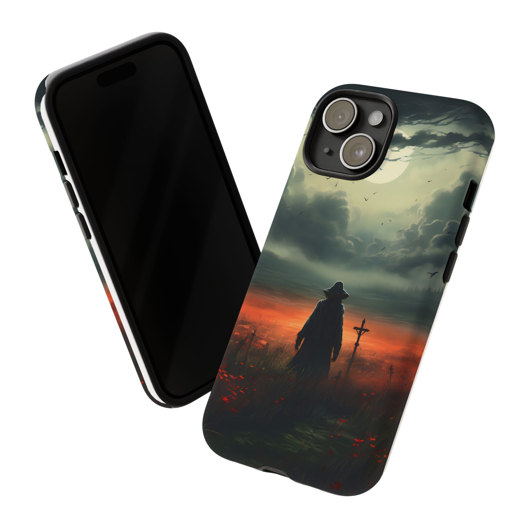 Haunted Field Hexagon Stone iPhone Case