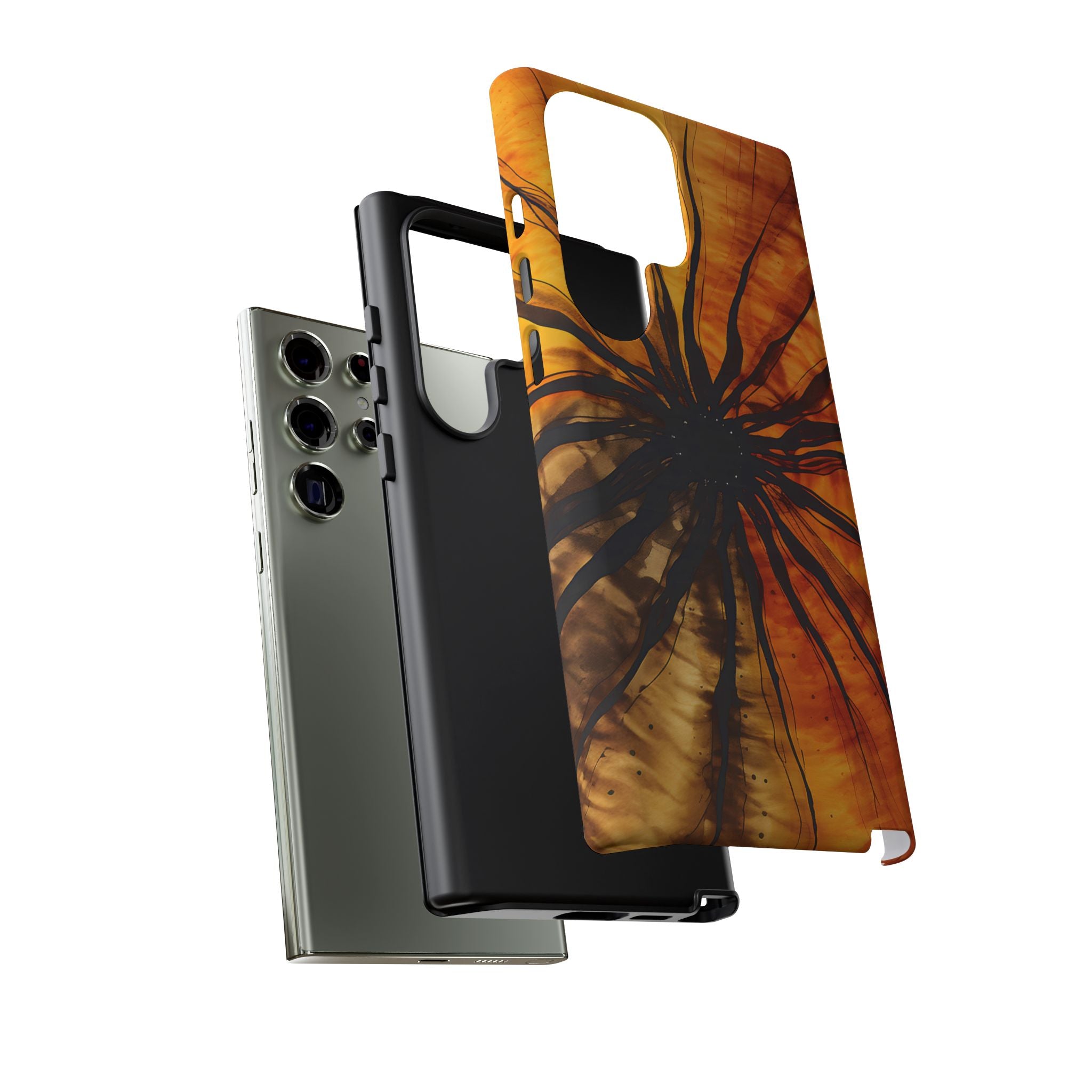 Fiery Sunburst Abstract Samsung Case