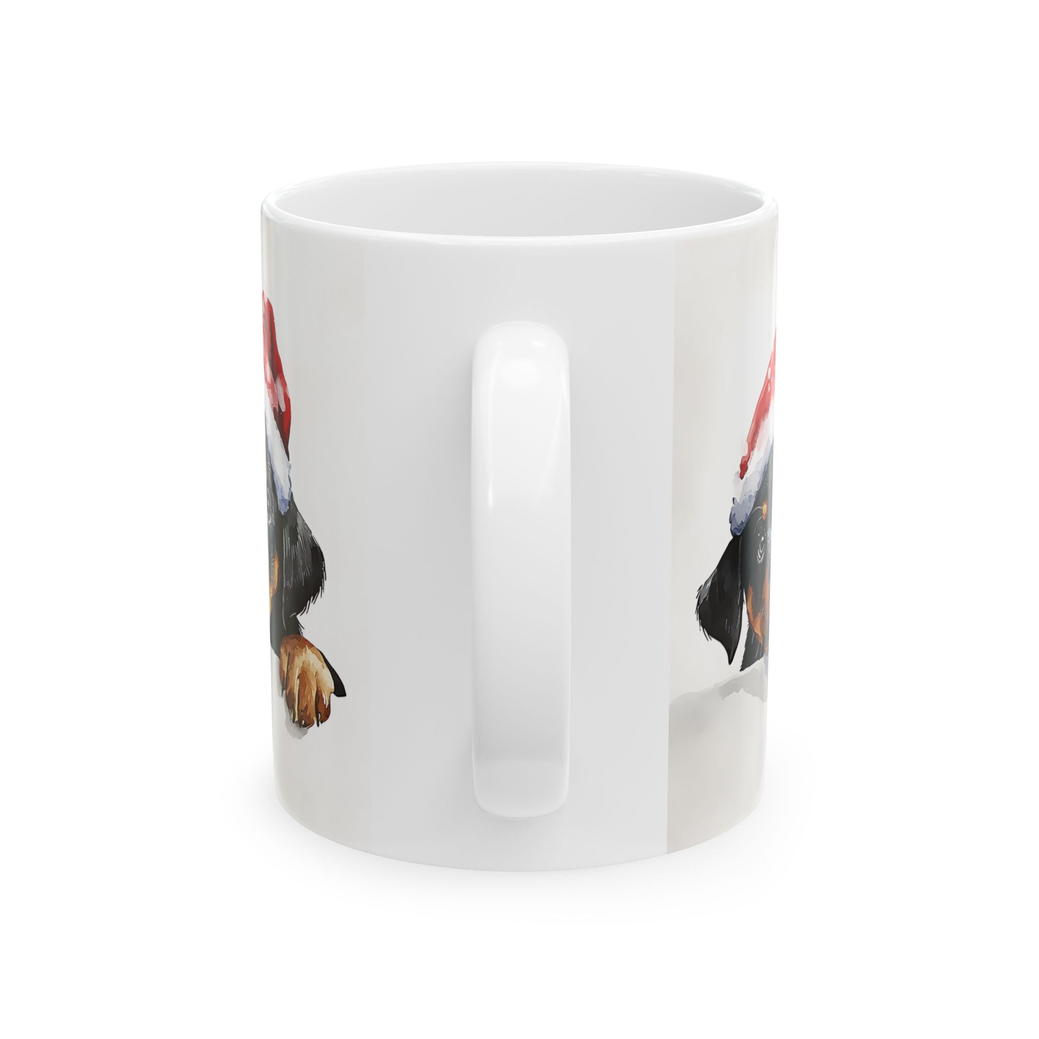 Rottweiler Puppies Christmas Mug