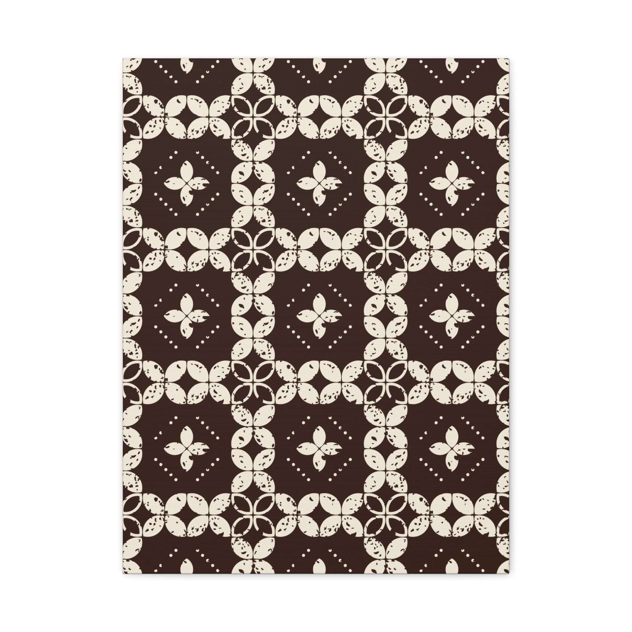 Rustic Floral Geometric Canvas Art