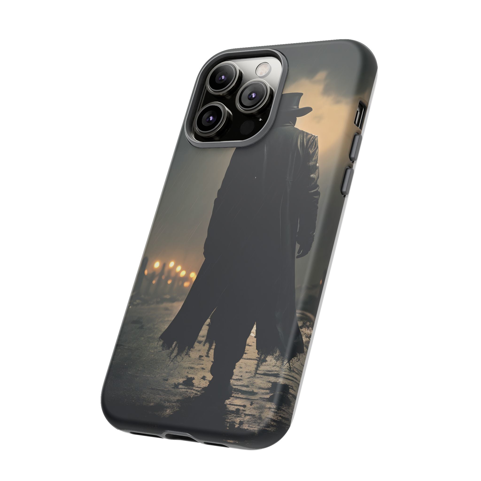 Mysterious Night Walk Hexagon Stone iPhone Case