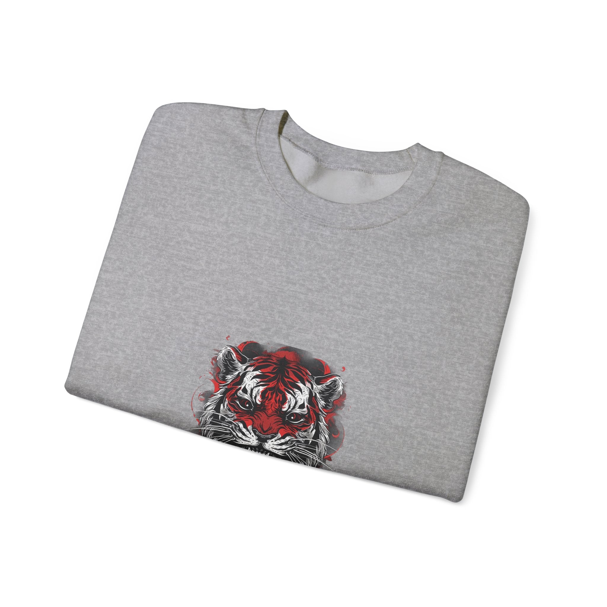 Fierce Tiger Head Graphic Sweatshirt