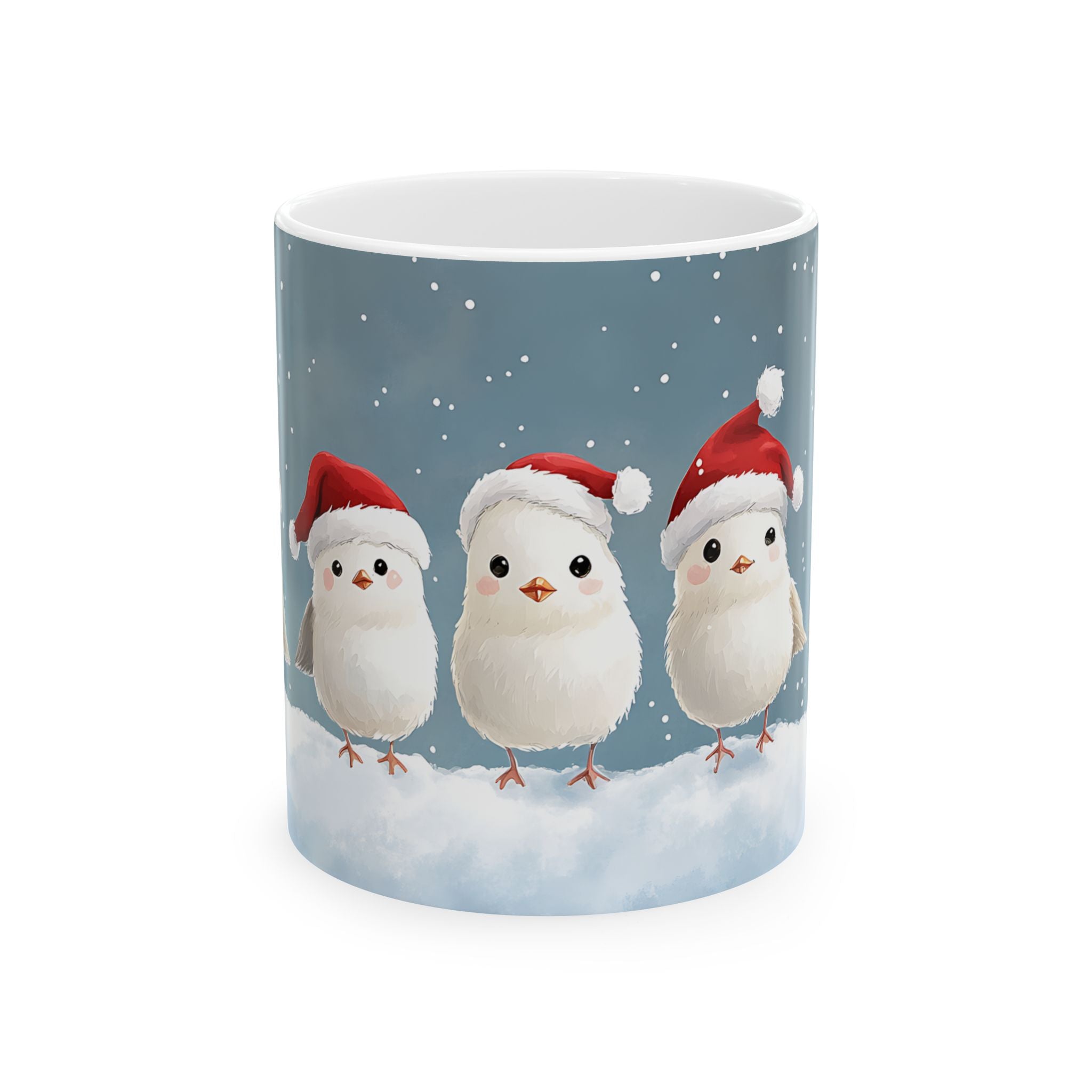 Snowy Birds Christmas Mug