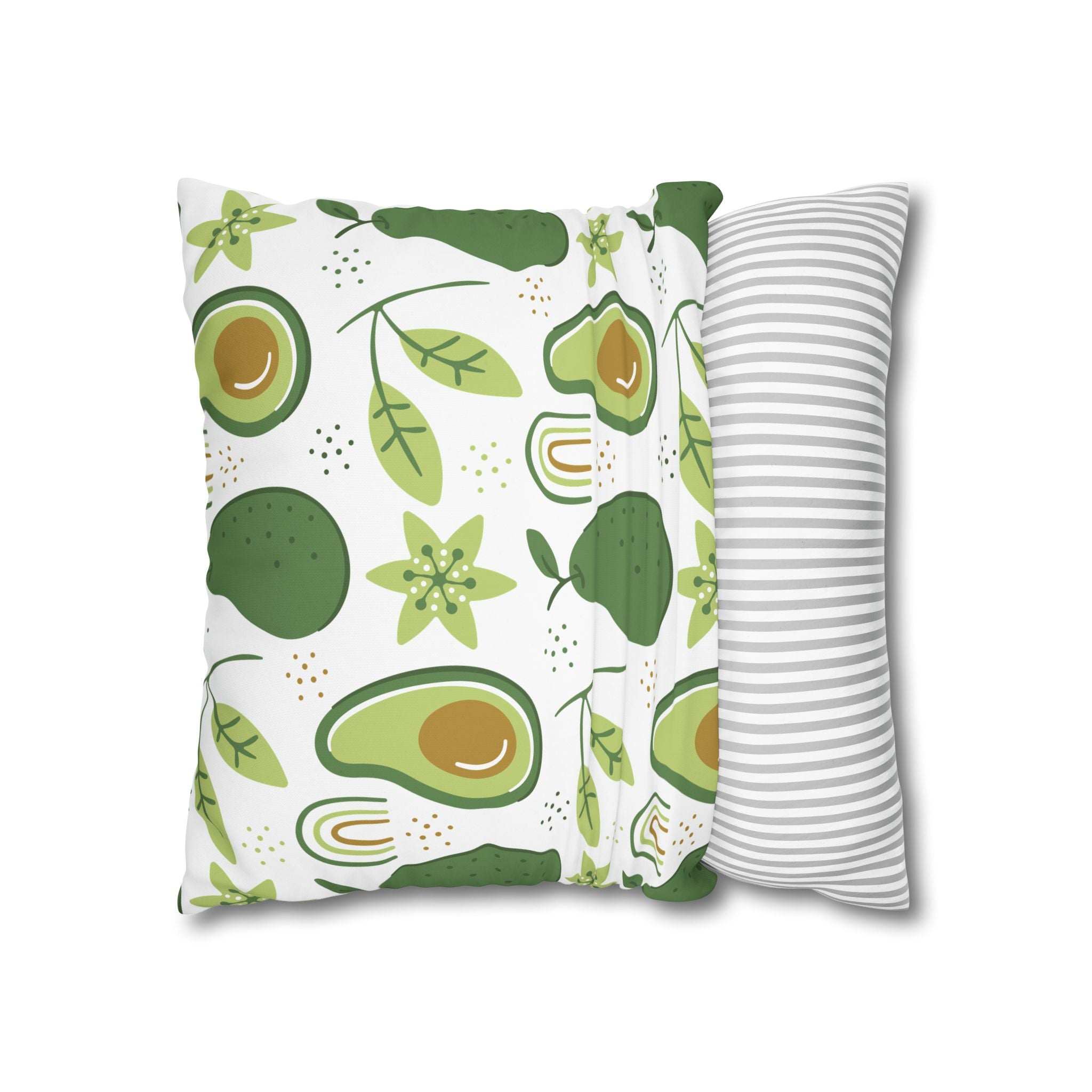 Avocado Leaf Pillowcase - Retro Green