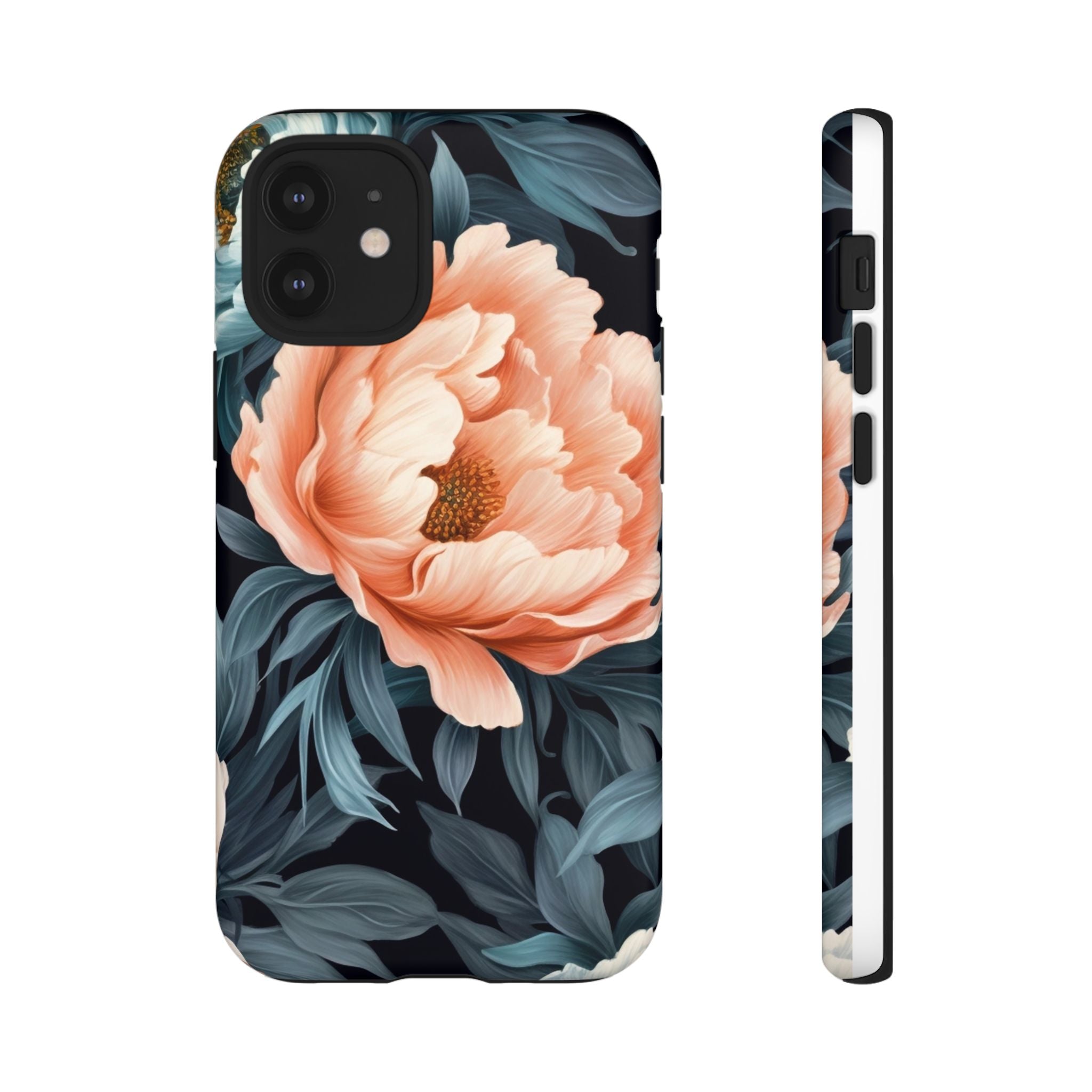 Moody Floral iPhone Case - Hexagon Stone