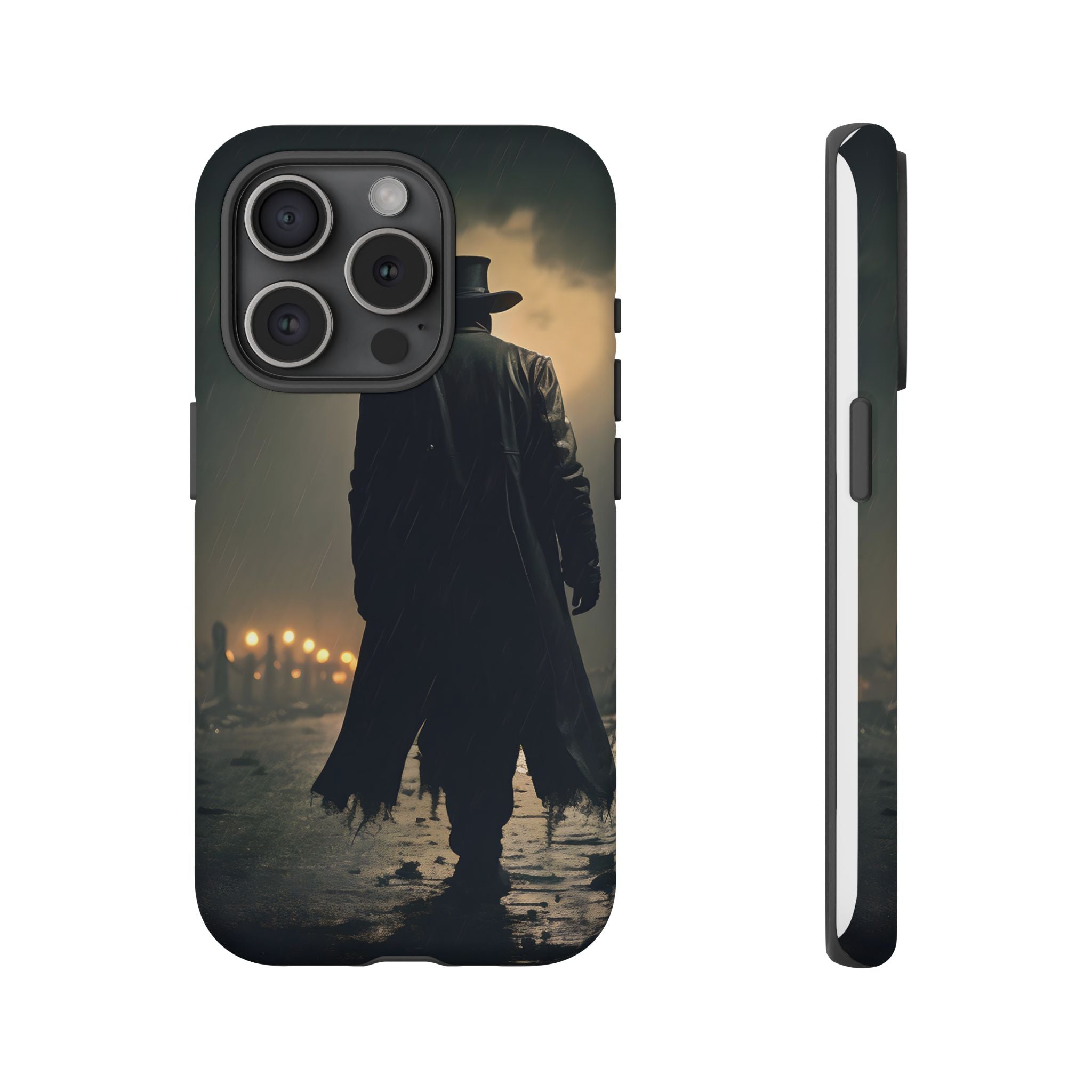 Mysterious Night Walk Hexagon Stone iPhone Case