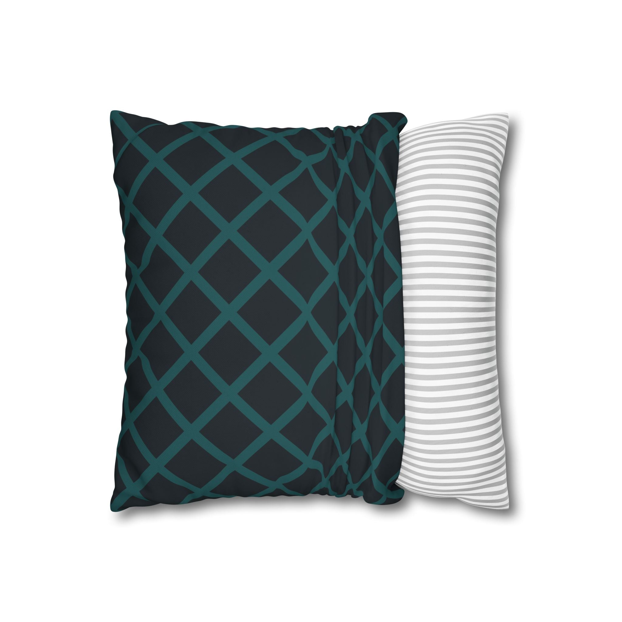 Teal Geometric Pillowcase - Modern Design