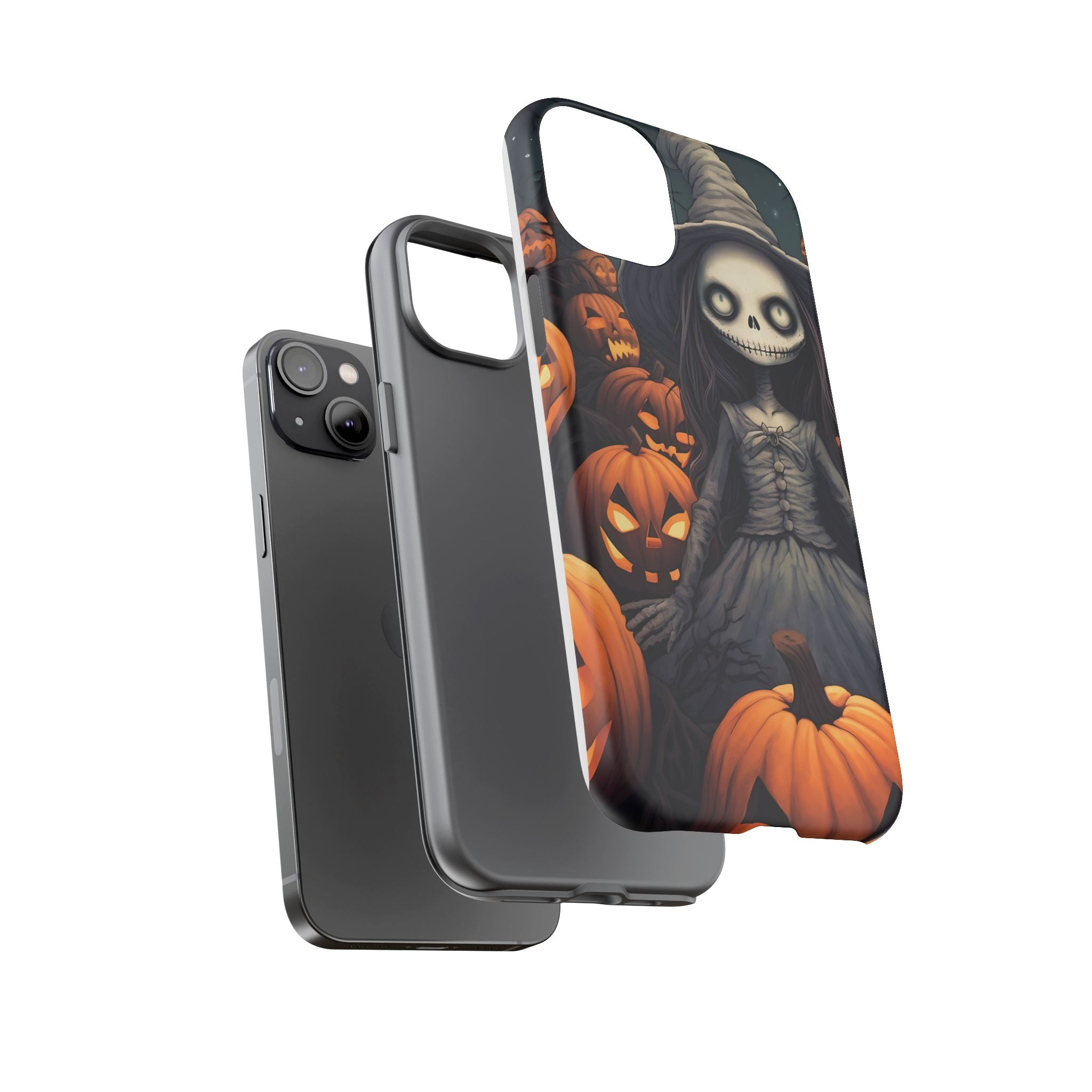 Spooky Witch Girl Hexagon Stone iPhone Case