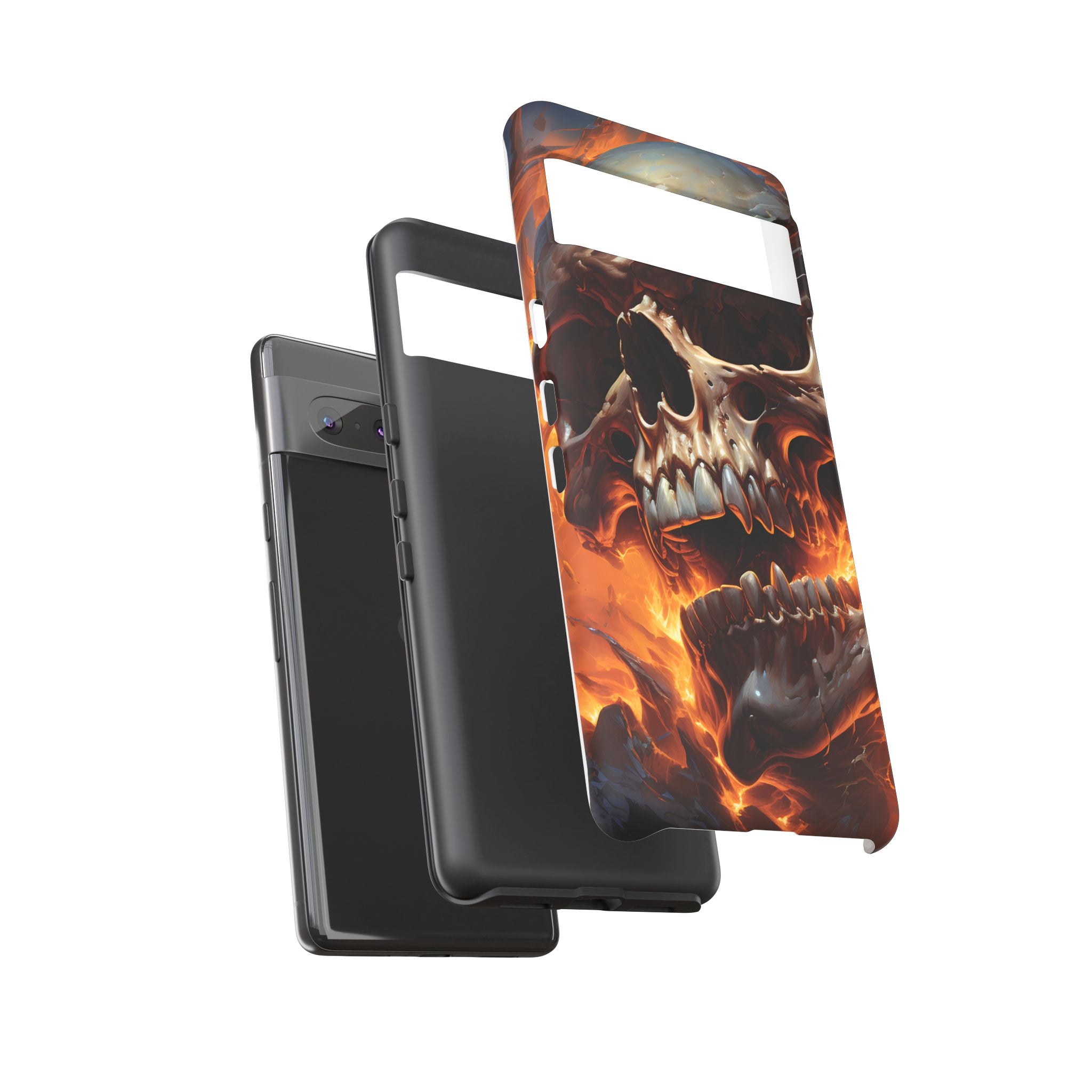 Fiery Skull Google Pixel Case (All Models)