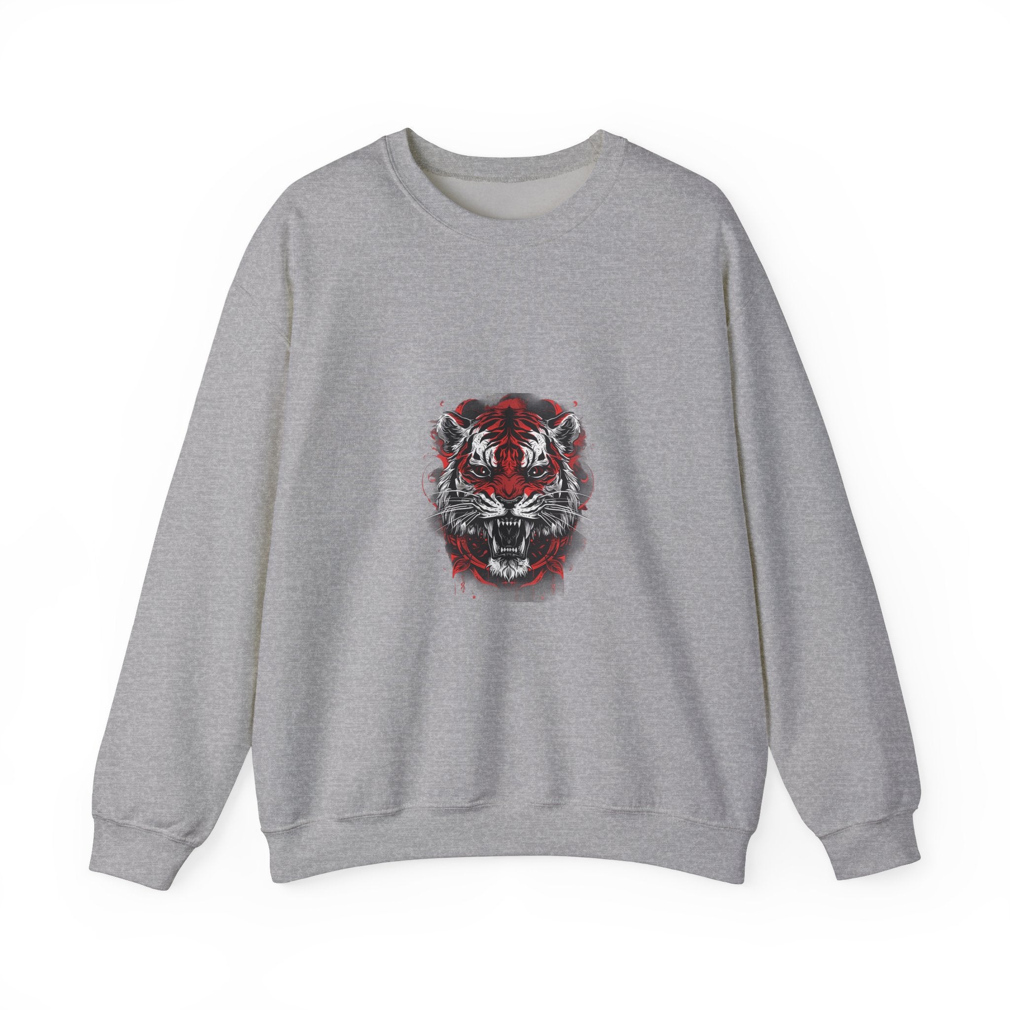 Fierce Tiger Head Graphic Sweatshirt