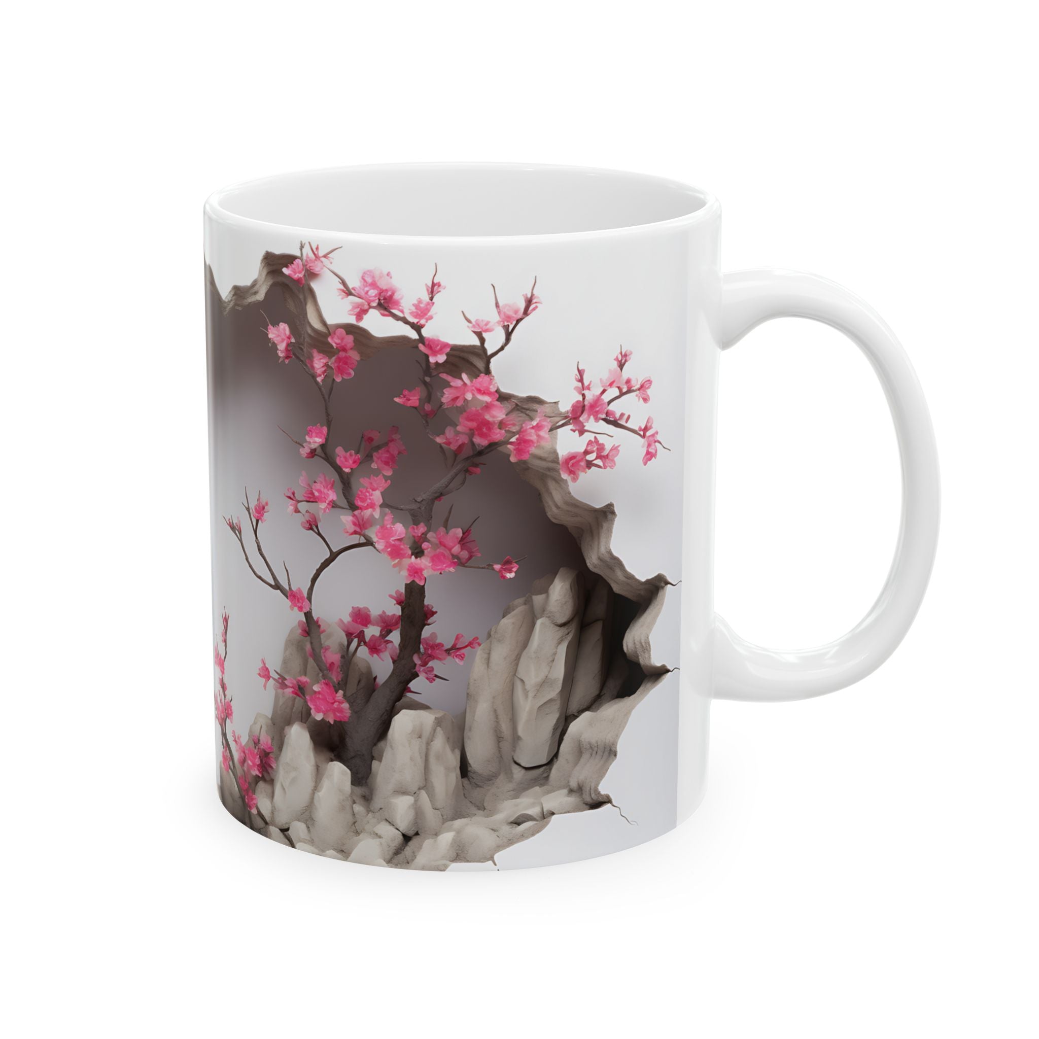 Cherry Blossom Oasis Mug - Zen Art