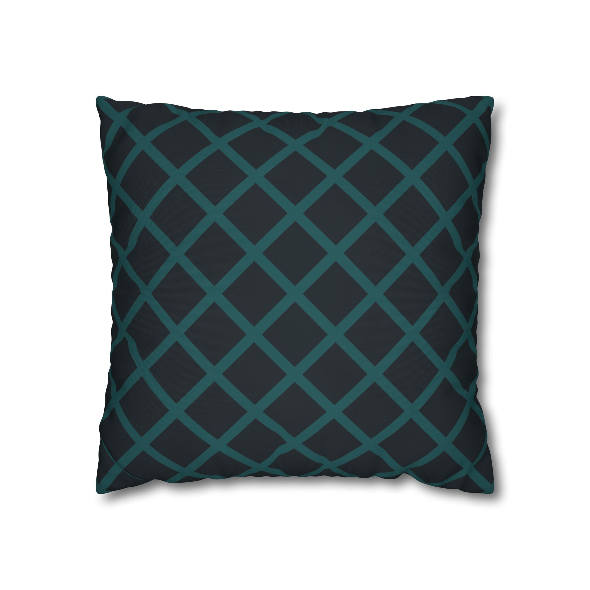 Teal Geometric Pillowcase - Modern Design