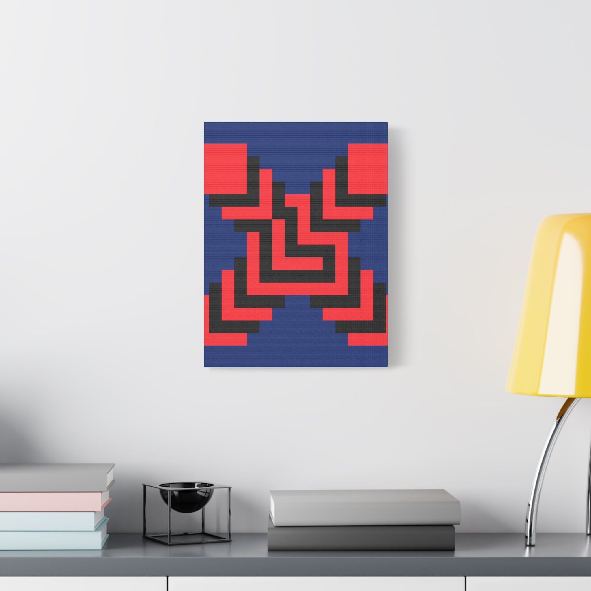 Geometric X Abstract Art Canvas Print