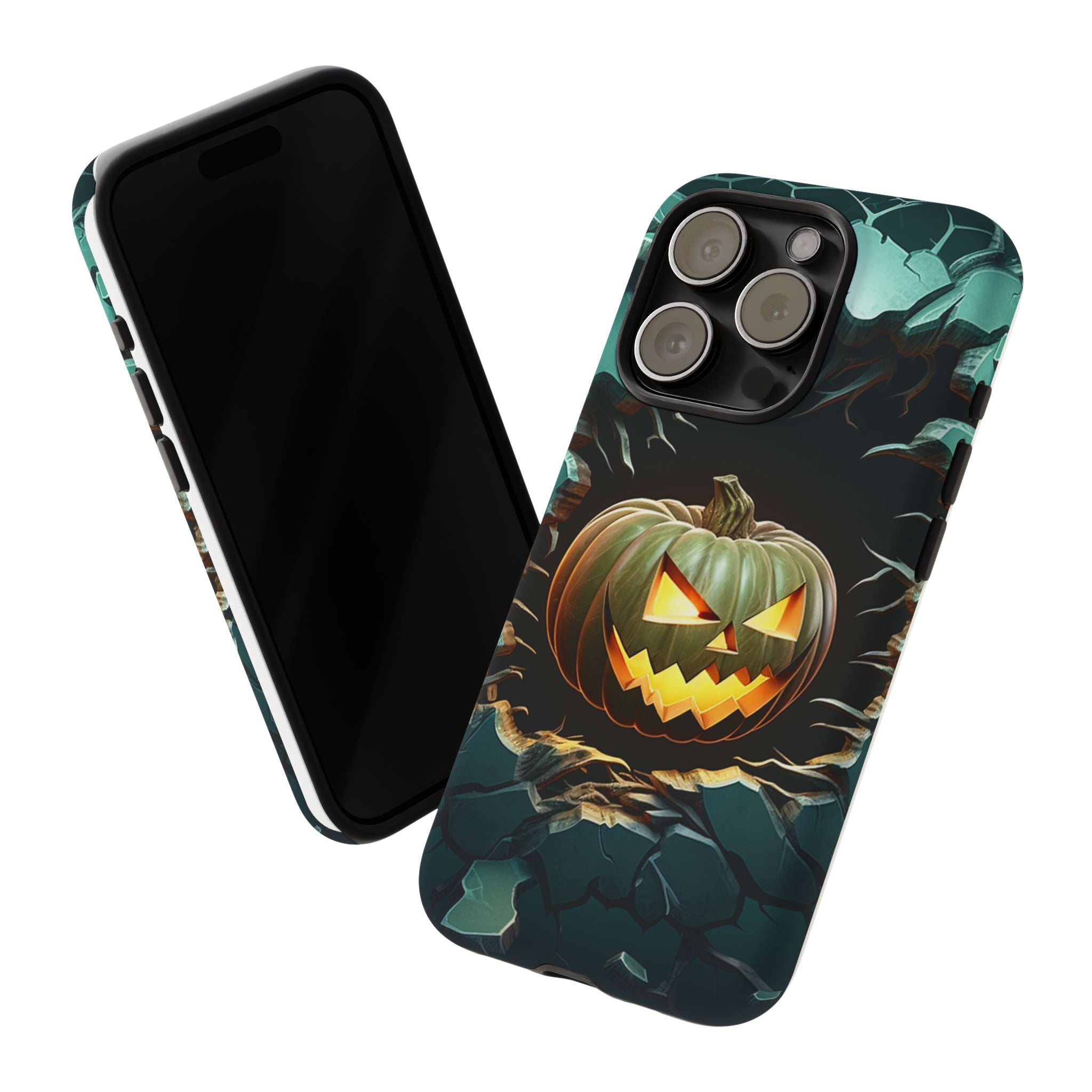 Spooky Jack-o'-Lantern Hexagon iPhone Case