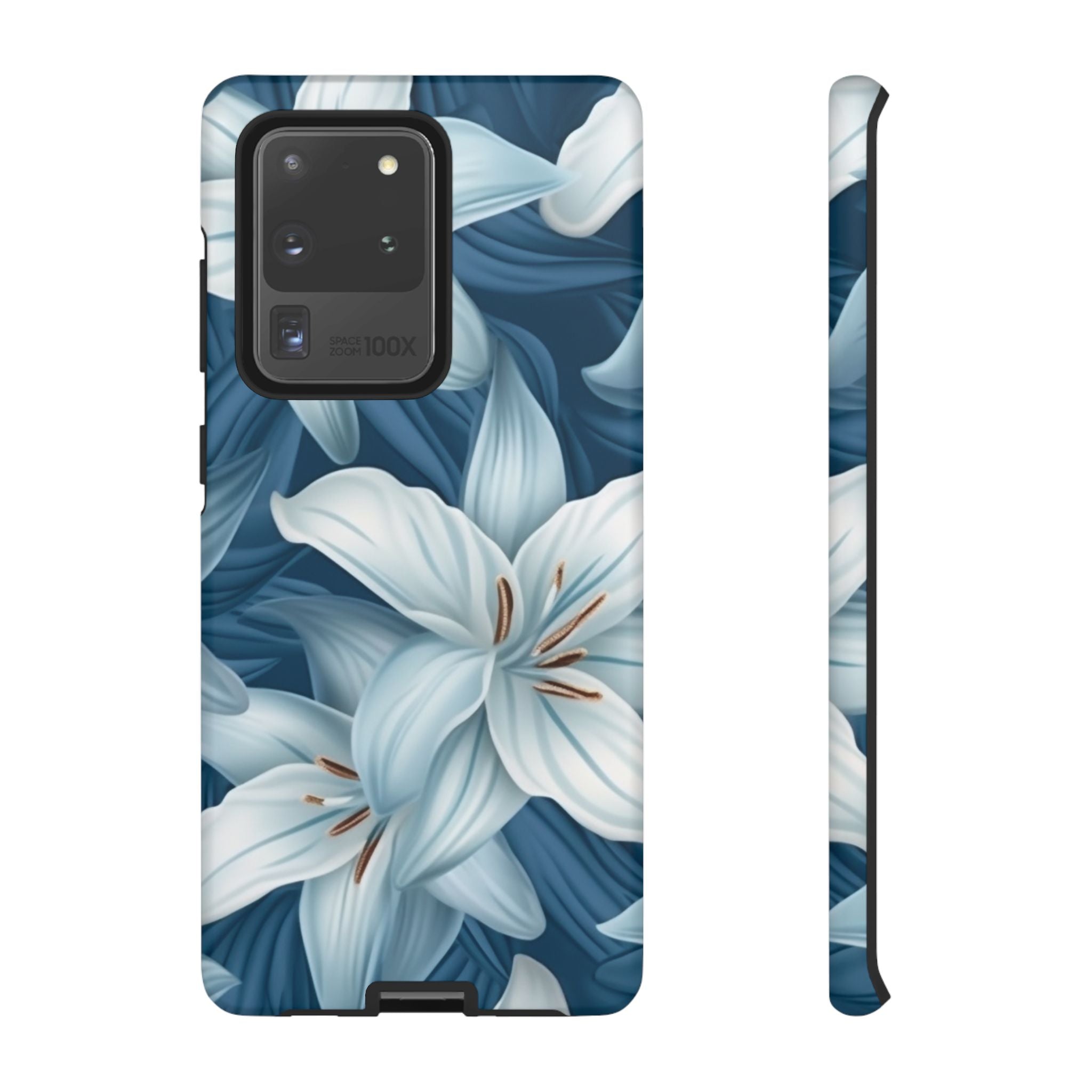 Pastel Blue Lily Samsung Phone Case