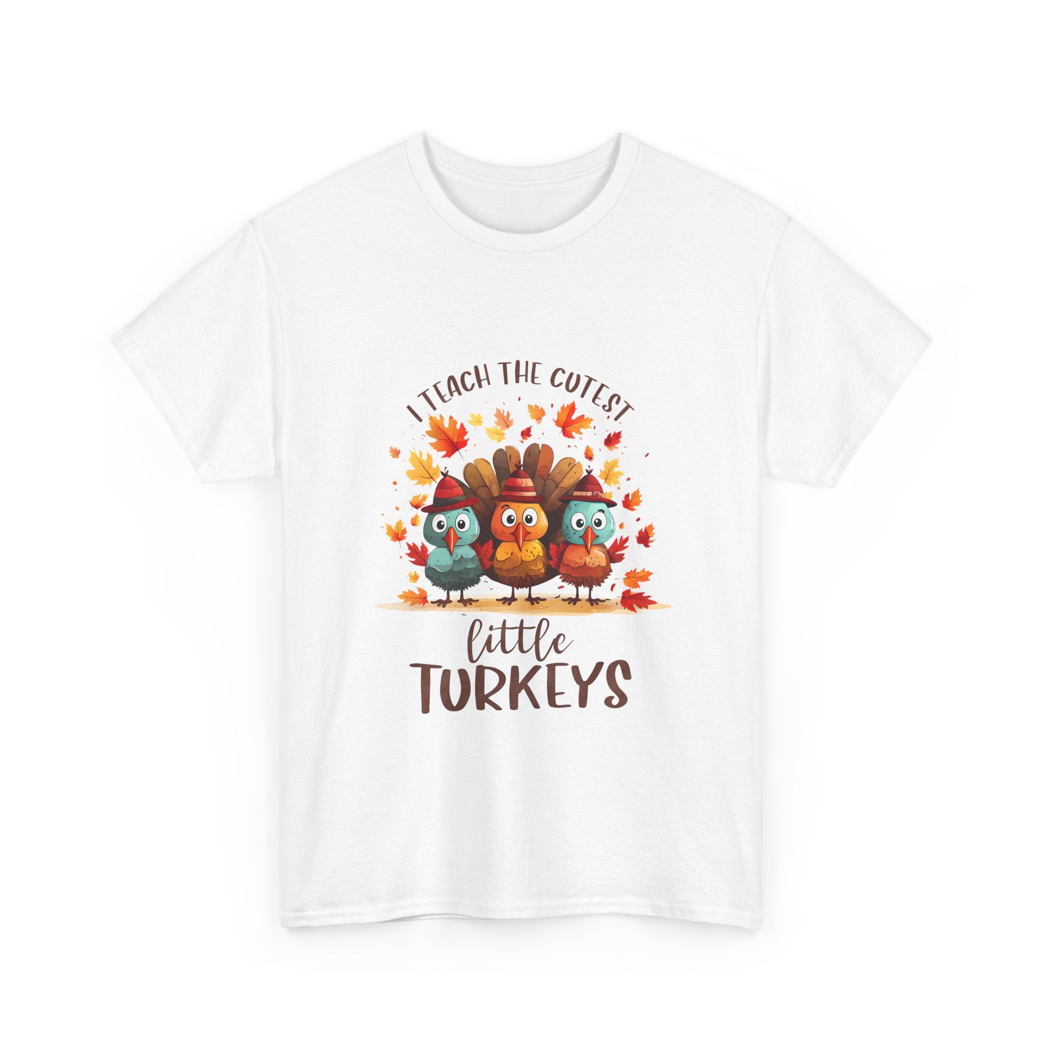 Cute Turkeys Thanksgiving Teacher T-Shirt