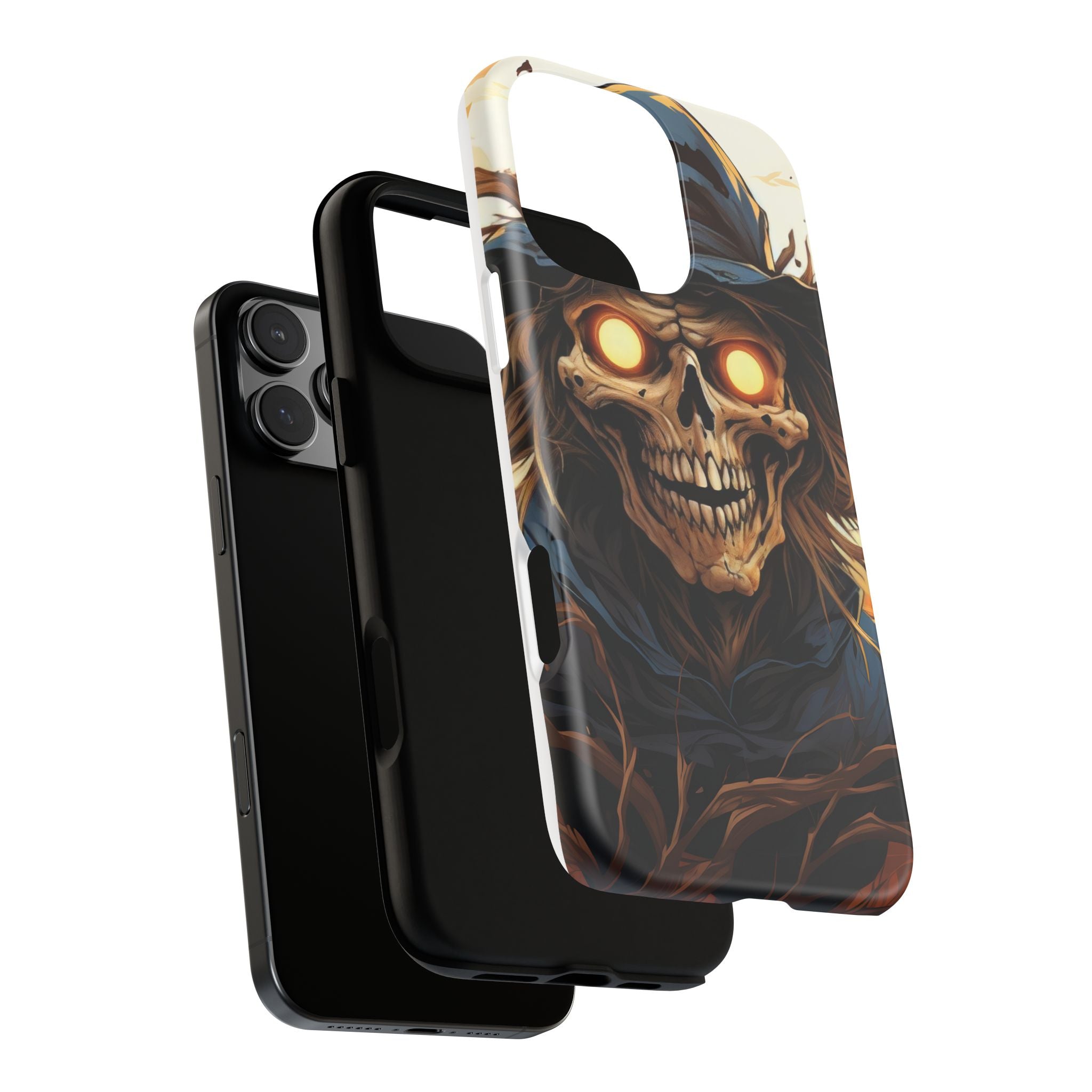 Eerie Scarecrow Hexagon Stone iPhone Case