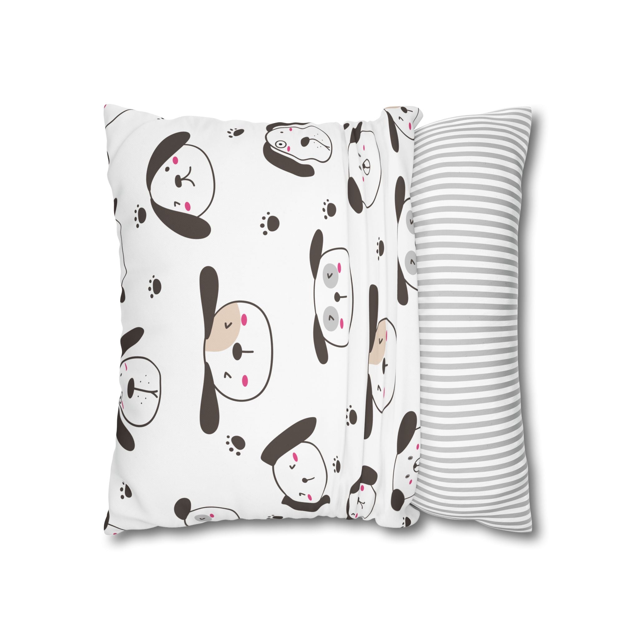 Cute Puppy Paw Print Pillowcase