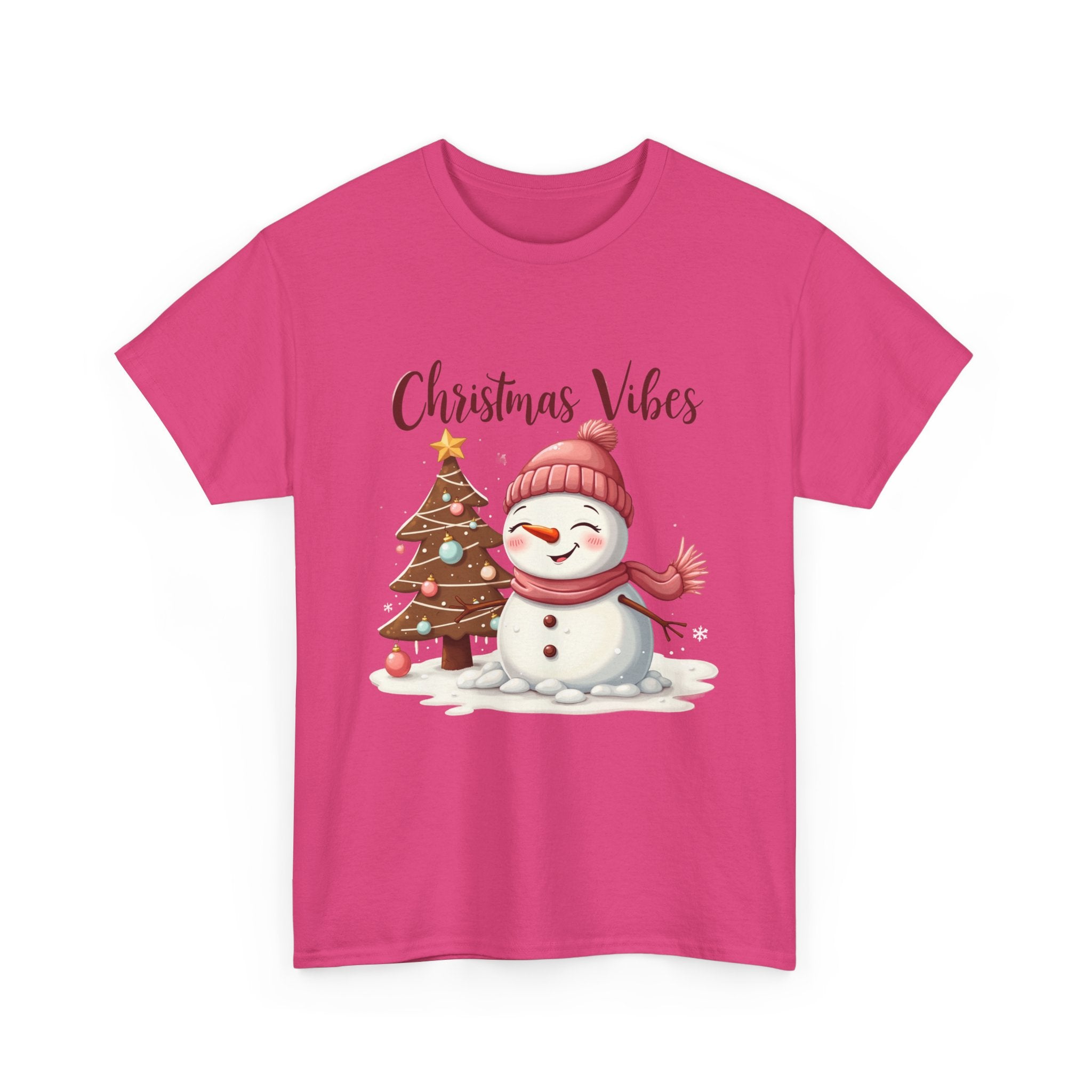 Cute Snowman Christmas Vibes T-Shirt