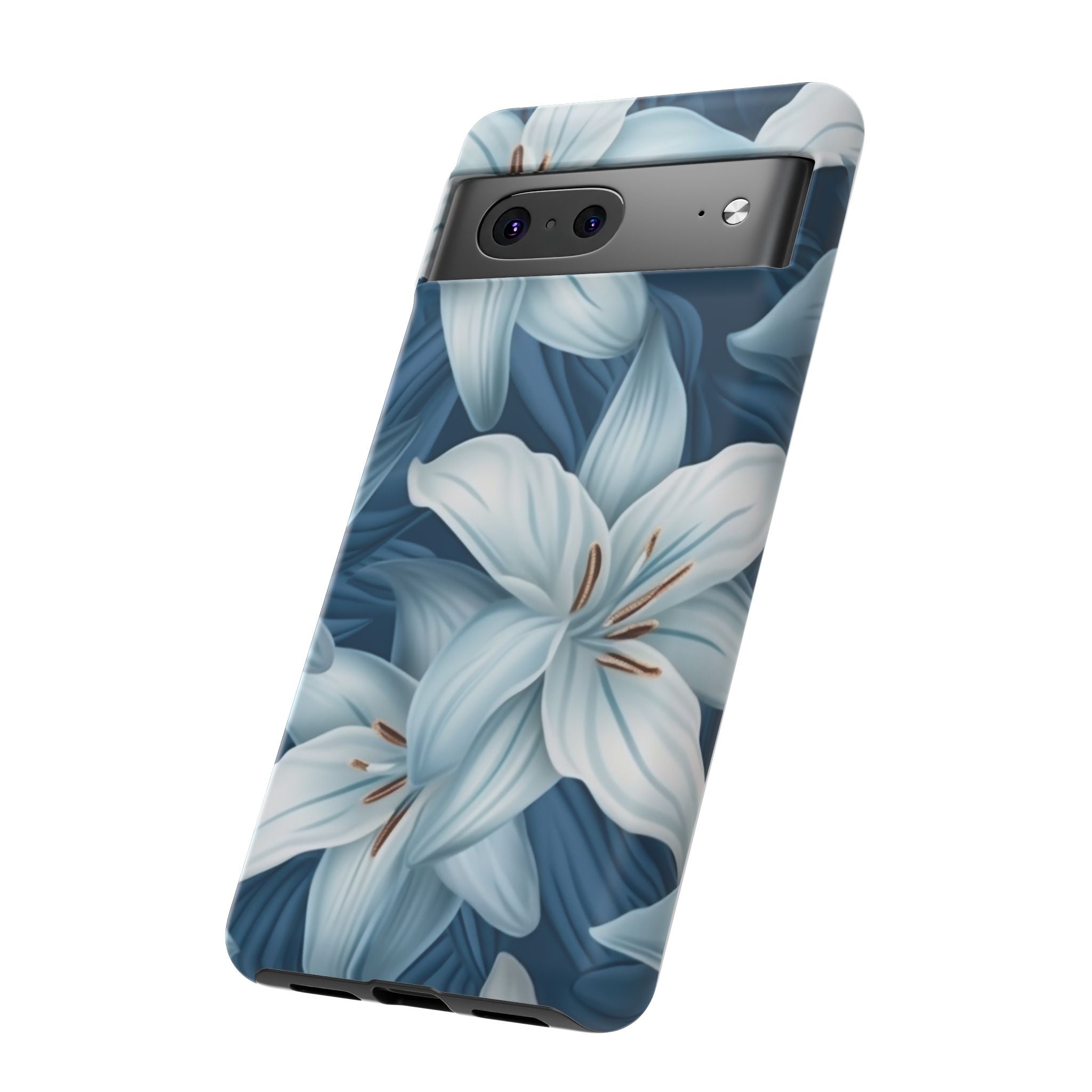 Pastel Blue Lily Google Pixel Case (All Models)