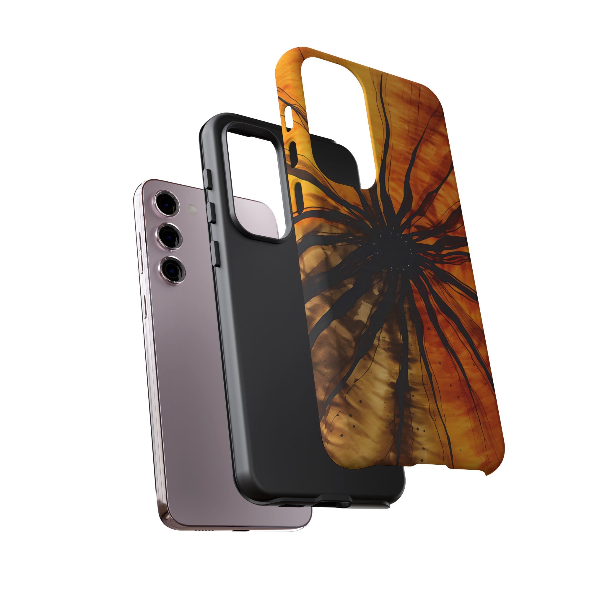 Fiery Sunburst Abstract Samsung Case