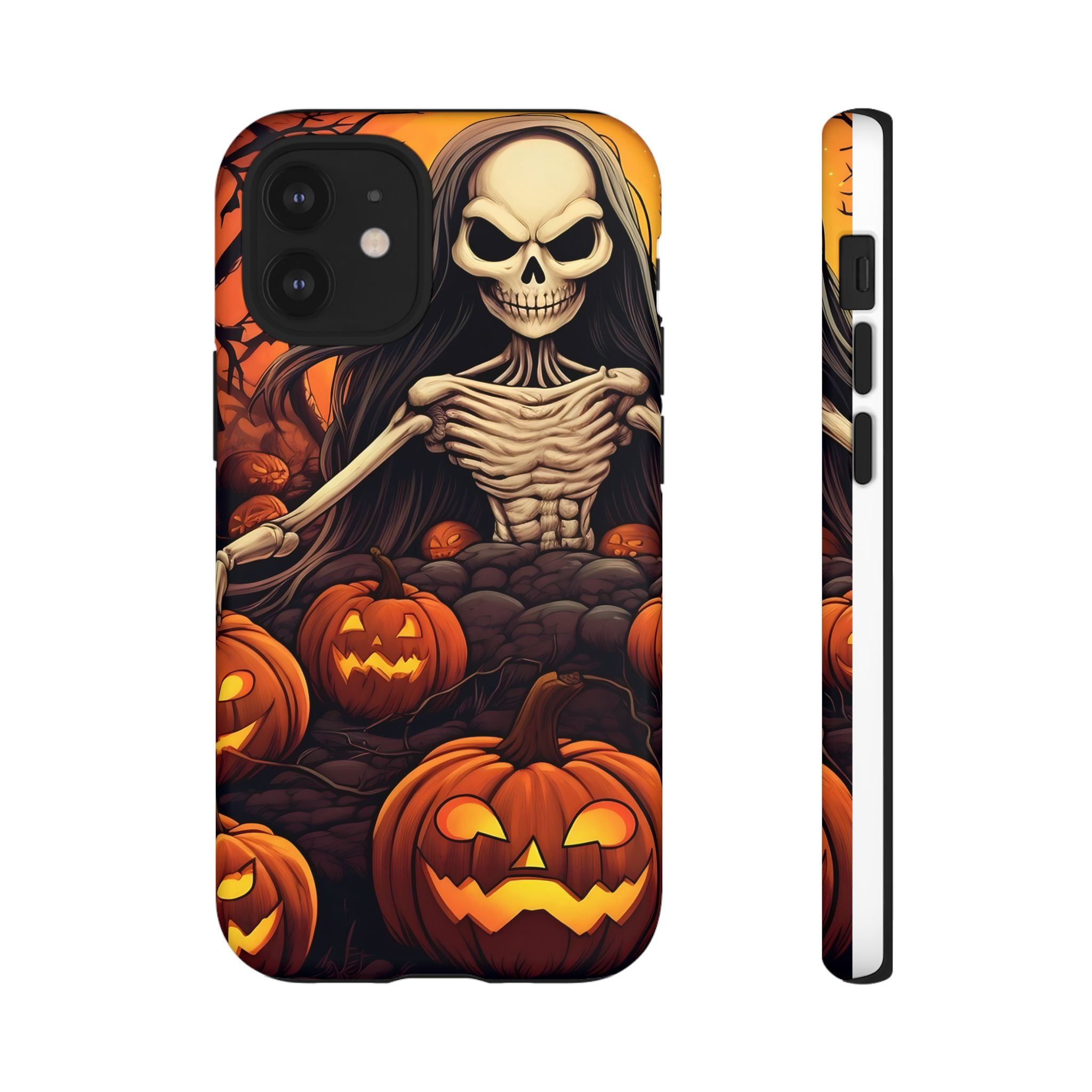 Spooky Skeleton Hexagon iPhone Case