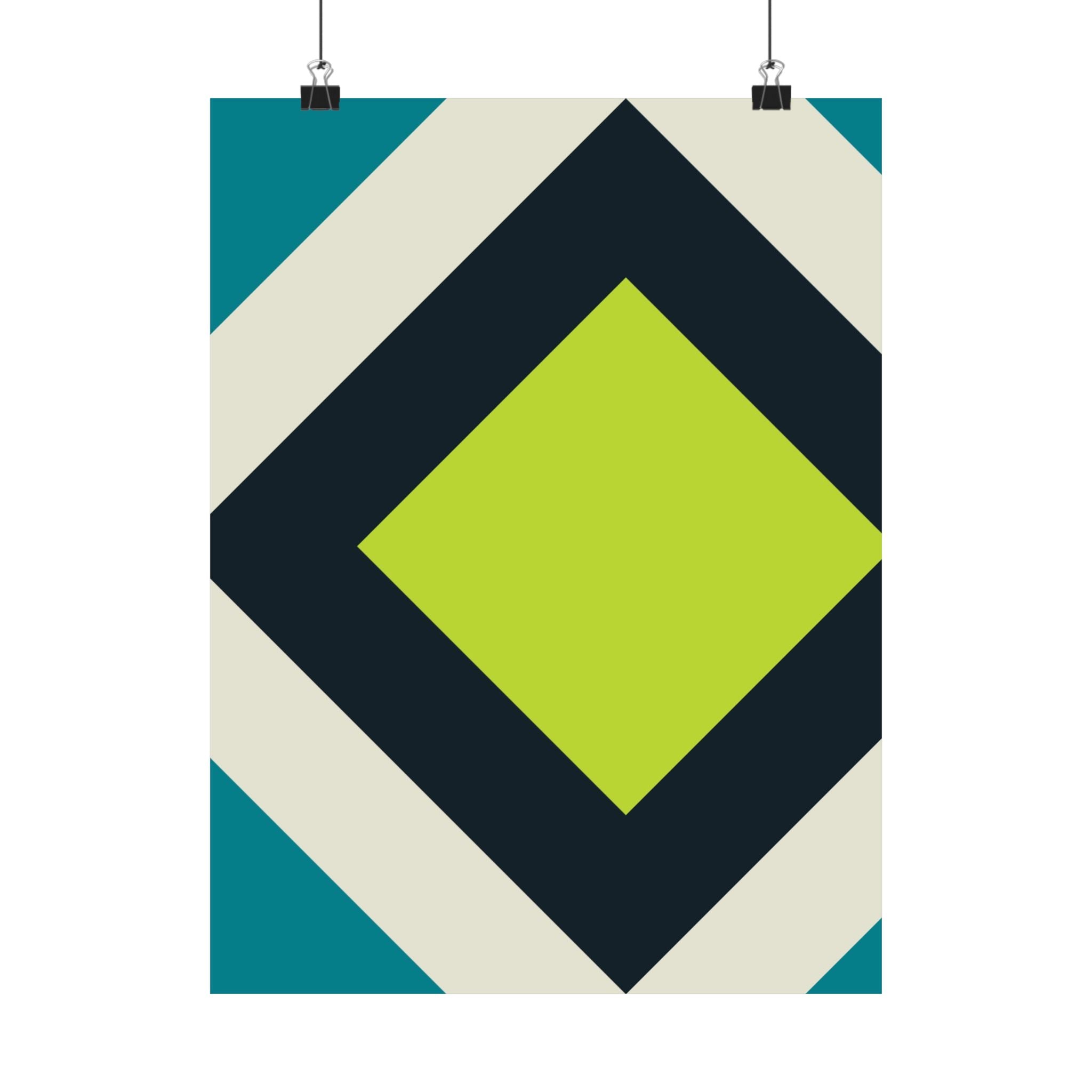 Geometric Diamond Art Poster