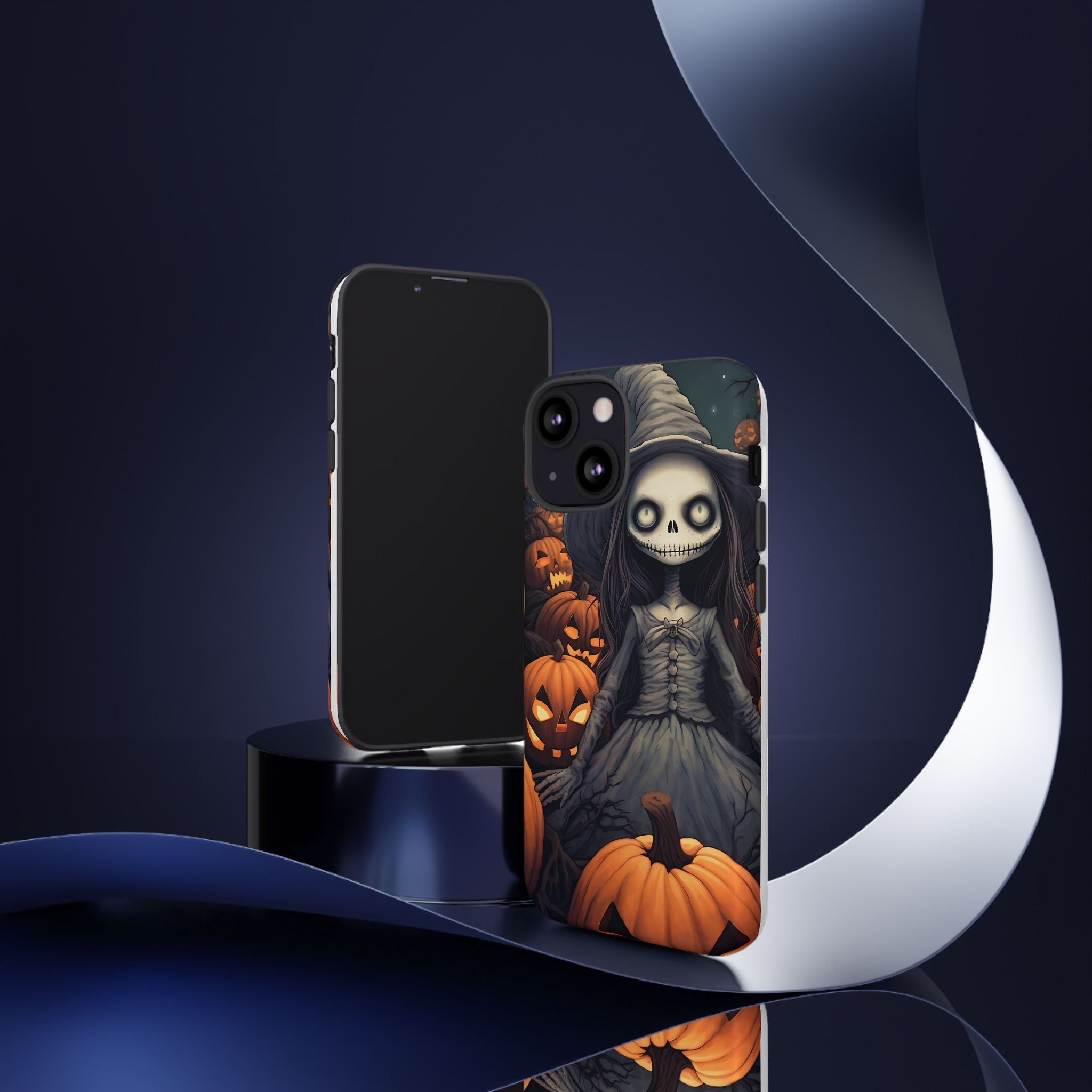 Spooky Witch Girl Hexagon Stone iPhone Case