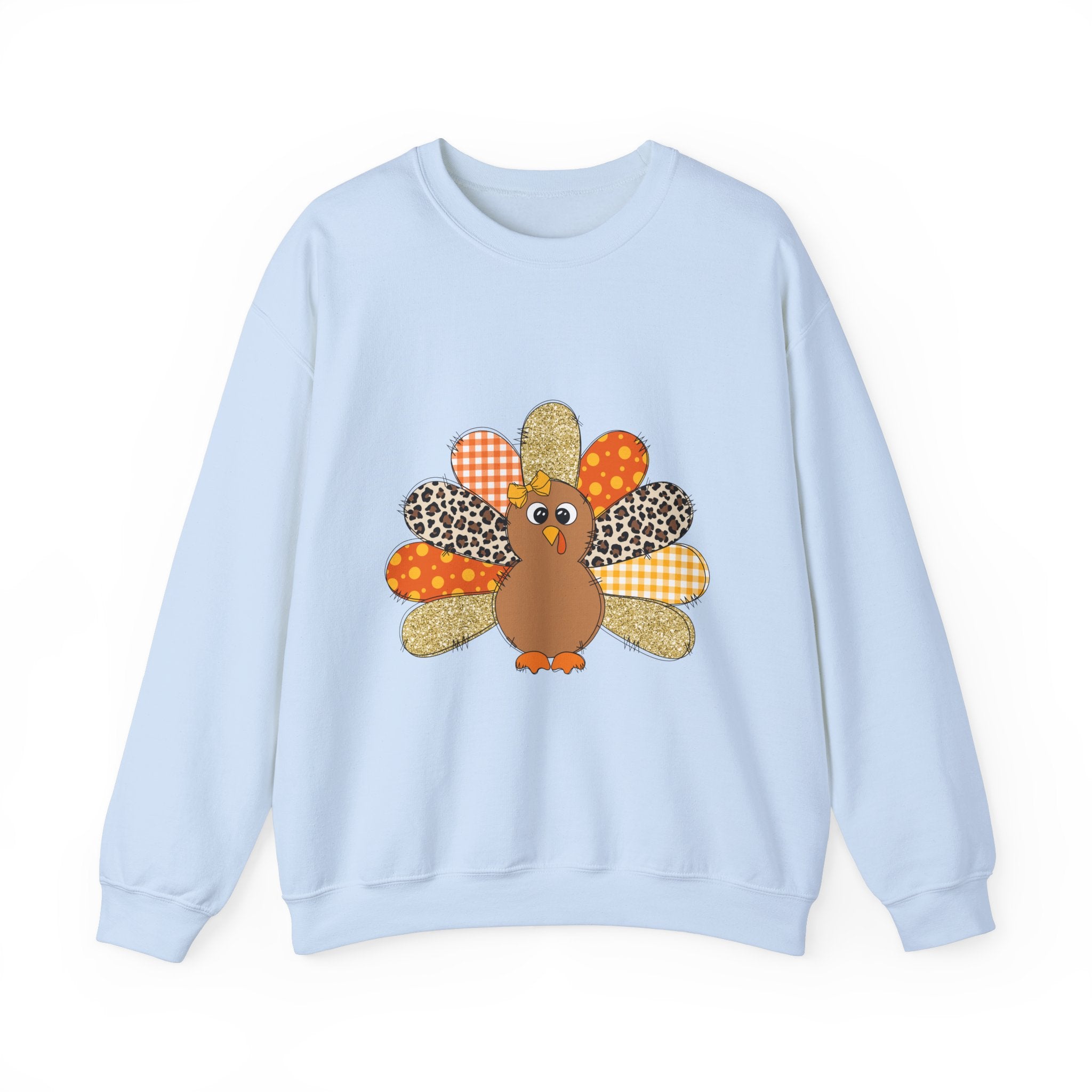 Patchwork Turkey Thanksgiving Sweatshirt