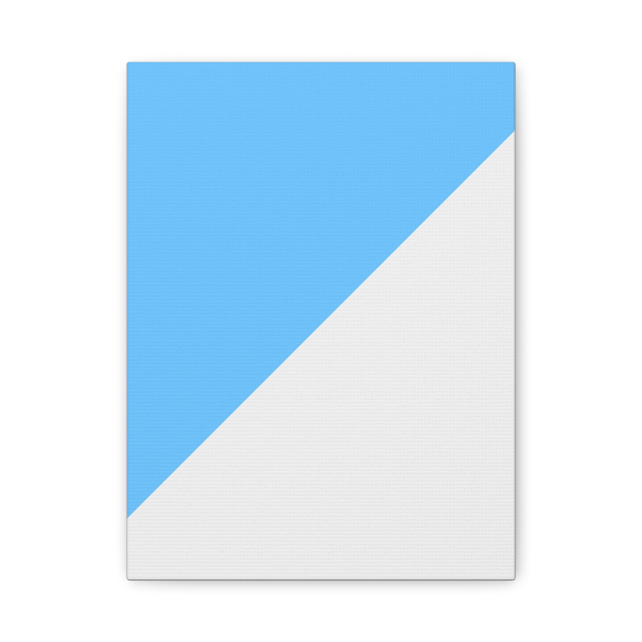 Abstract Blue & Gray Diagonal Canvas Art