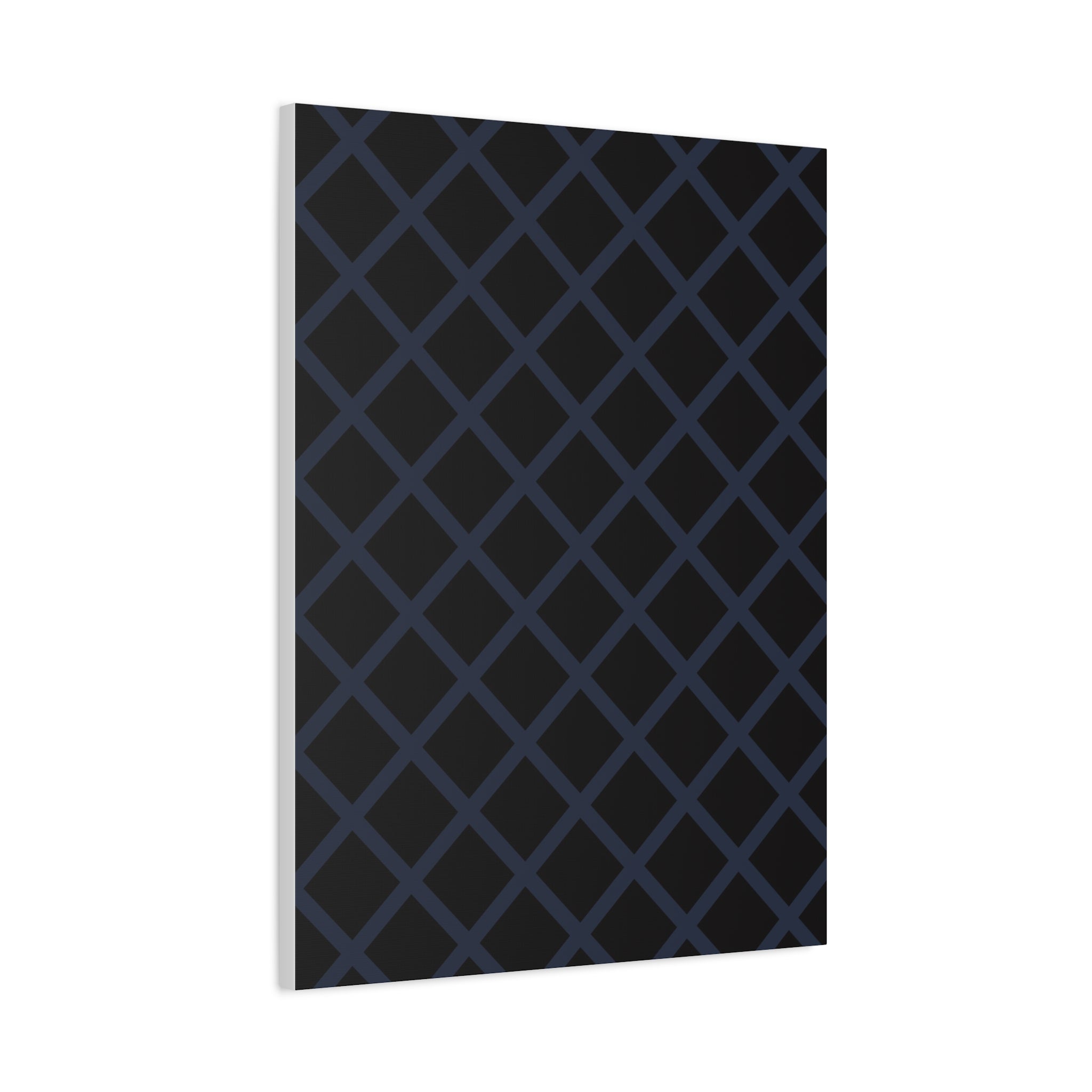 Geometric Diamond Lattice Canvas Art