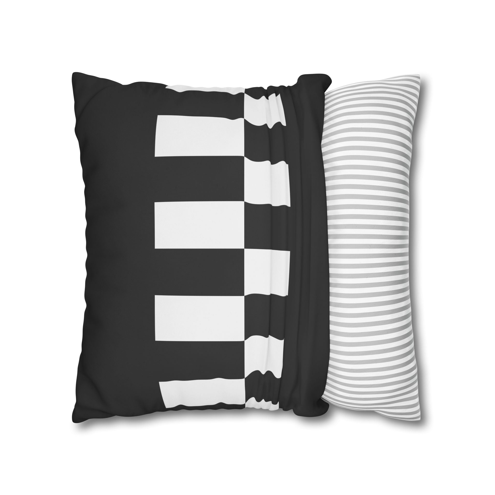 Black & White Checkered Pillowcase