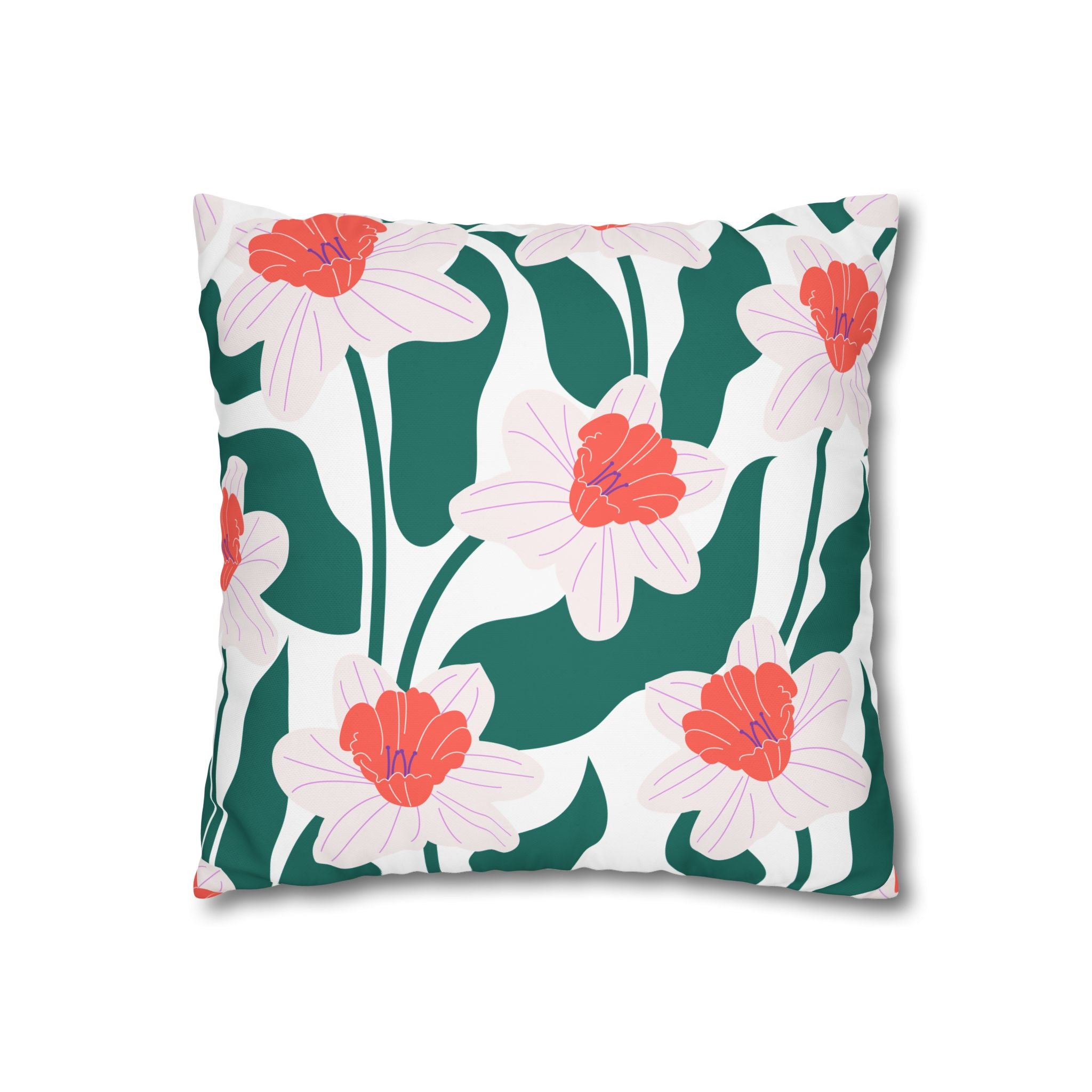 Daffodil Pillowcase - Modern Floral Design