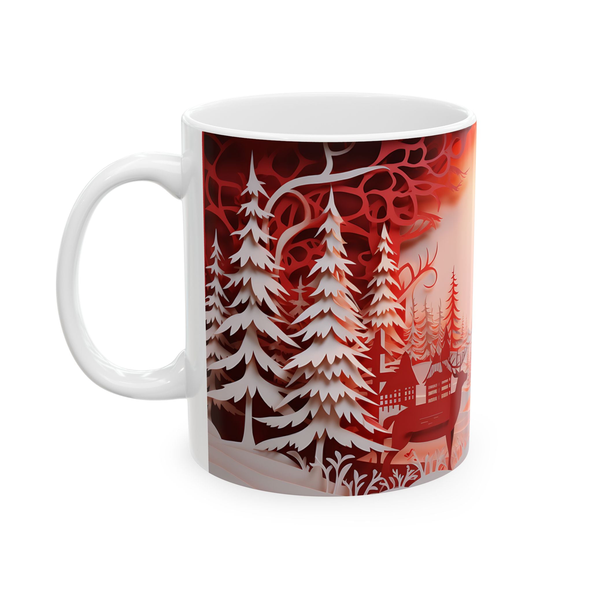 Winter Wonderland Papercut Mug