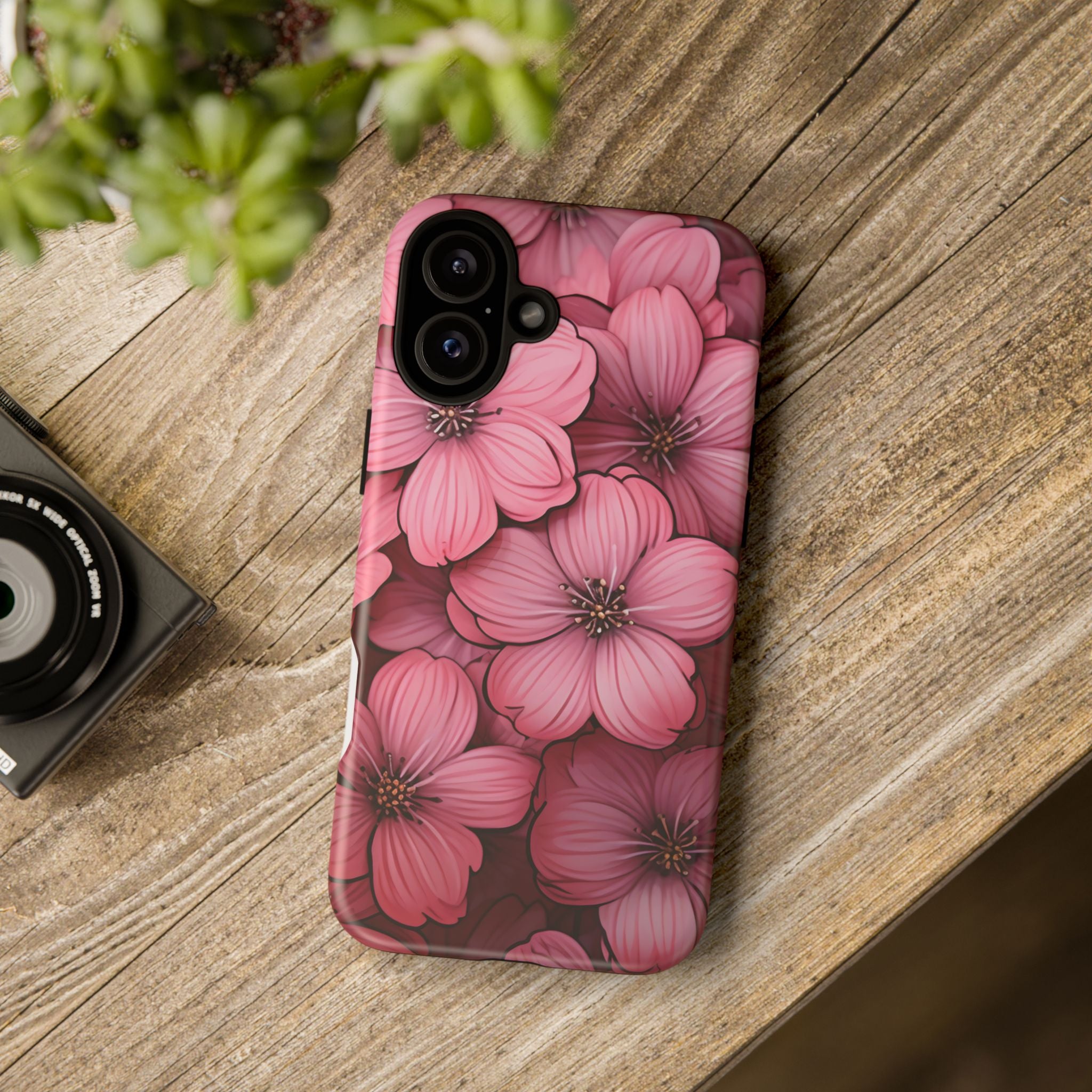 Pink Blossom Hexagon iPhone Case - Rugged