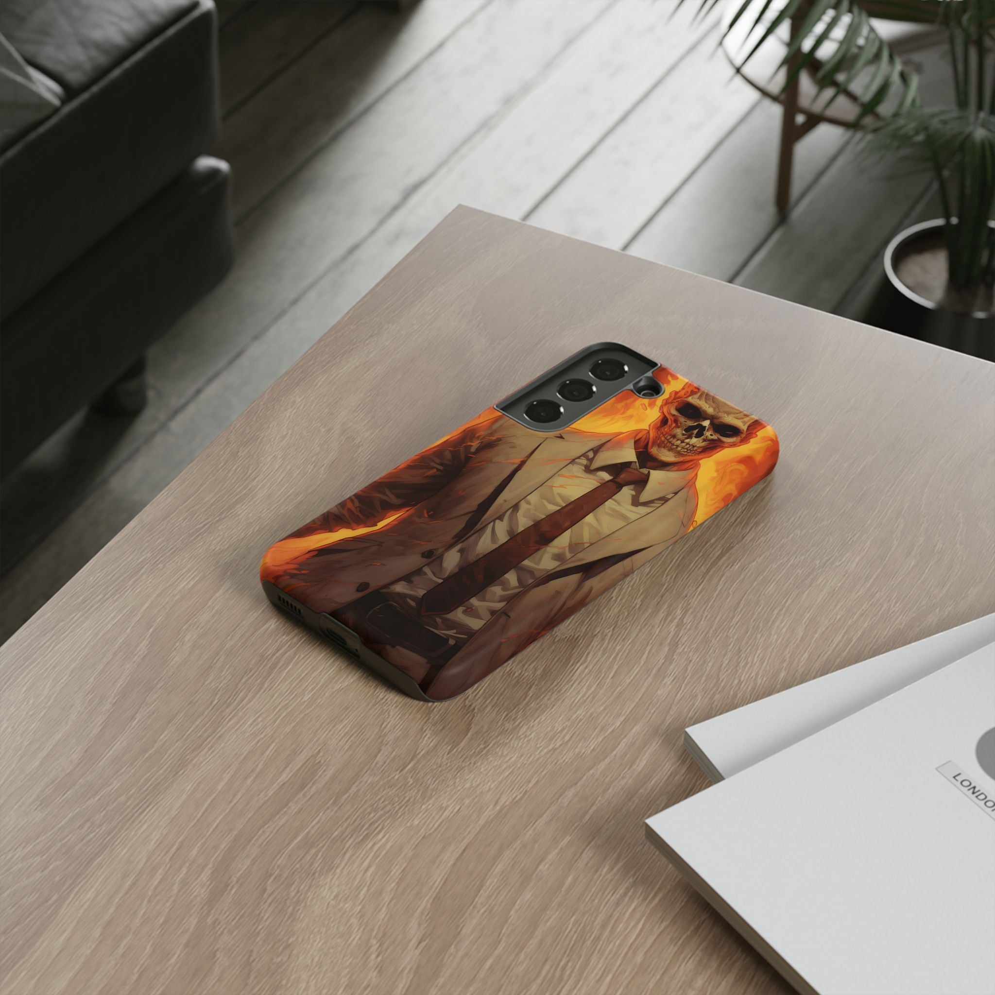 Fiery Skull Samsung Case