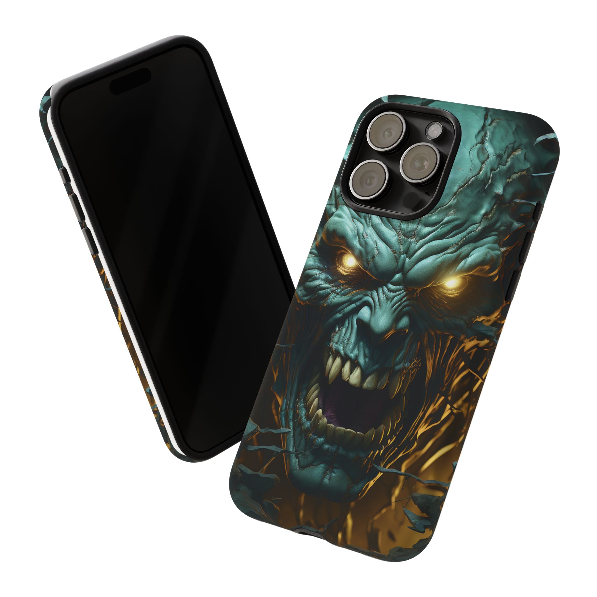 Monstrous Roar Hexagon Stone iPhone Case