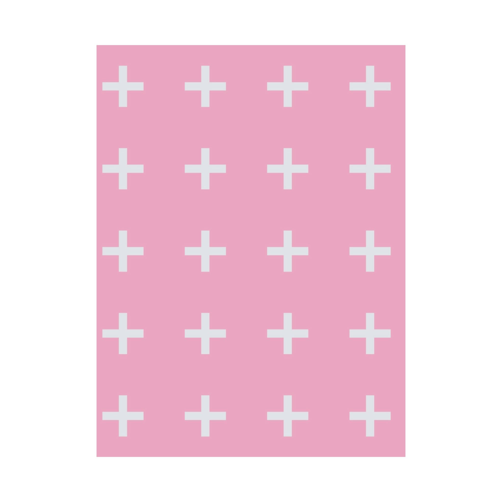 Minimalist Pink Plus Sign Poster