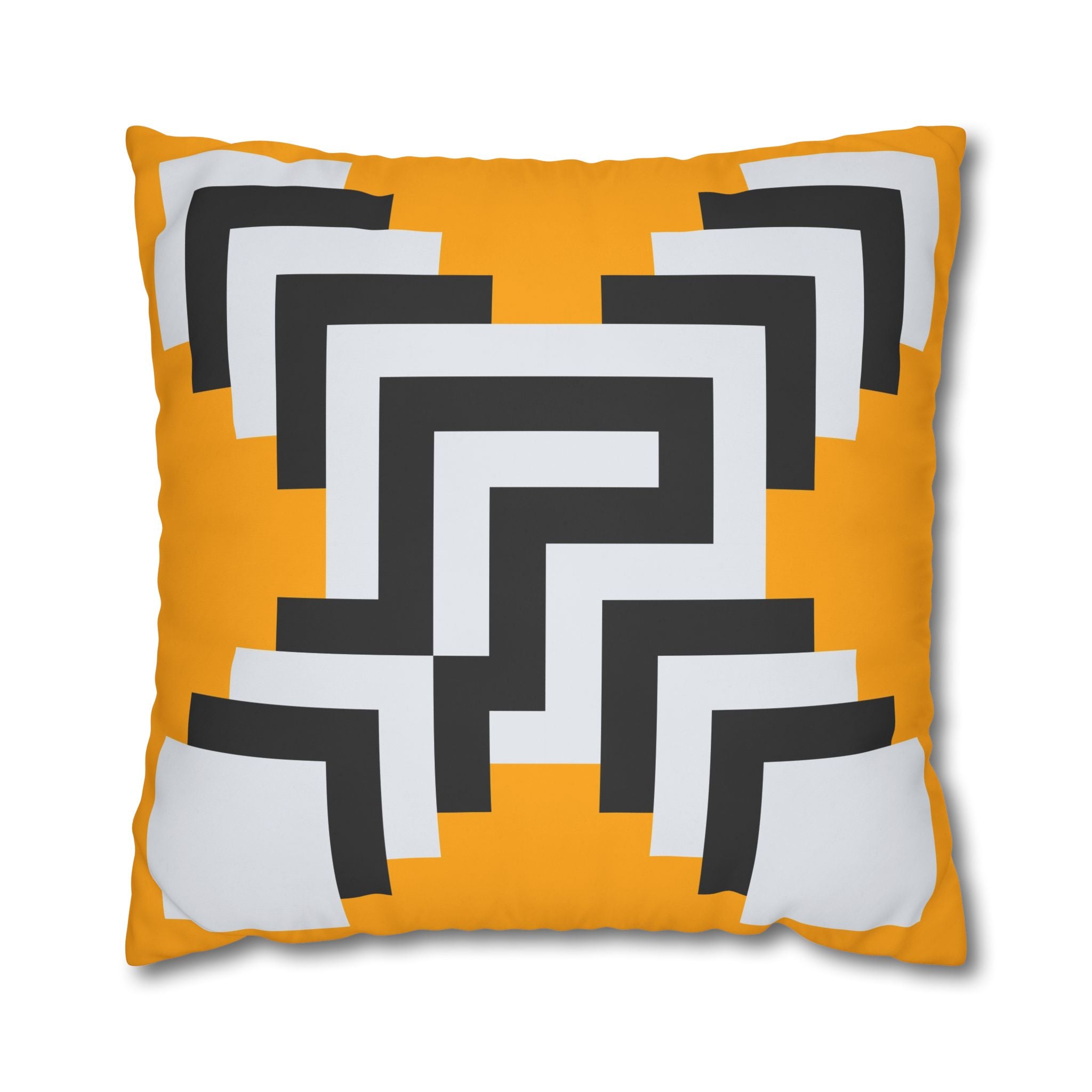 Geometric Gold Pillowcase - Abstract X Design