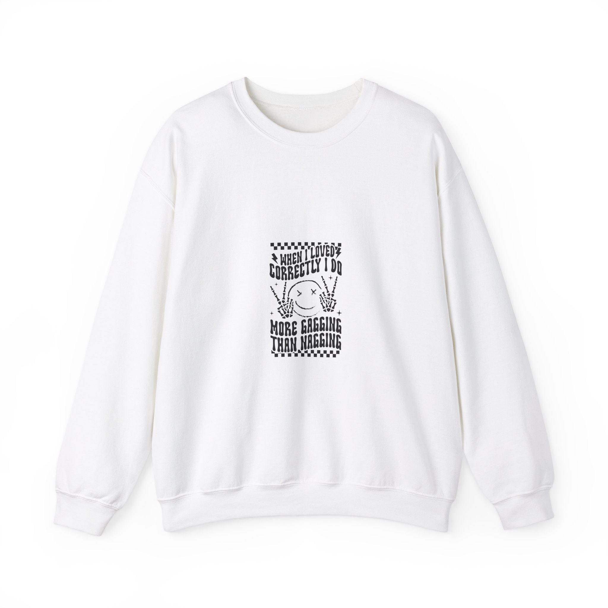 Retro Gagging Sweatshirt - Dark Humor