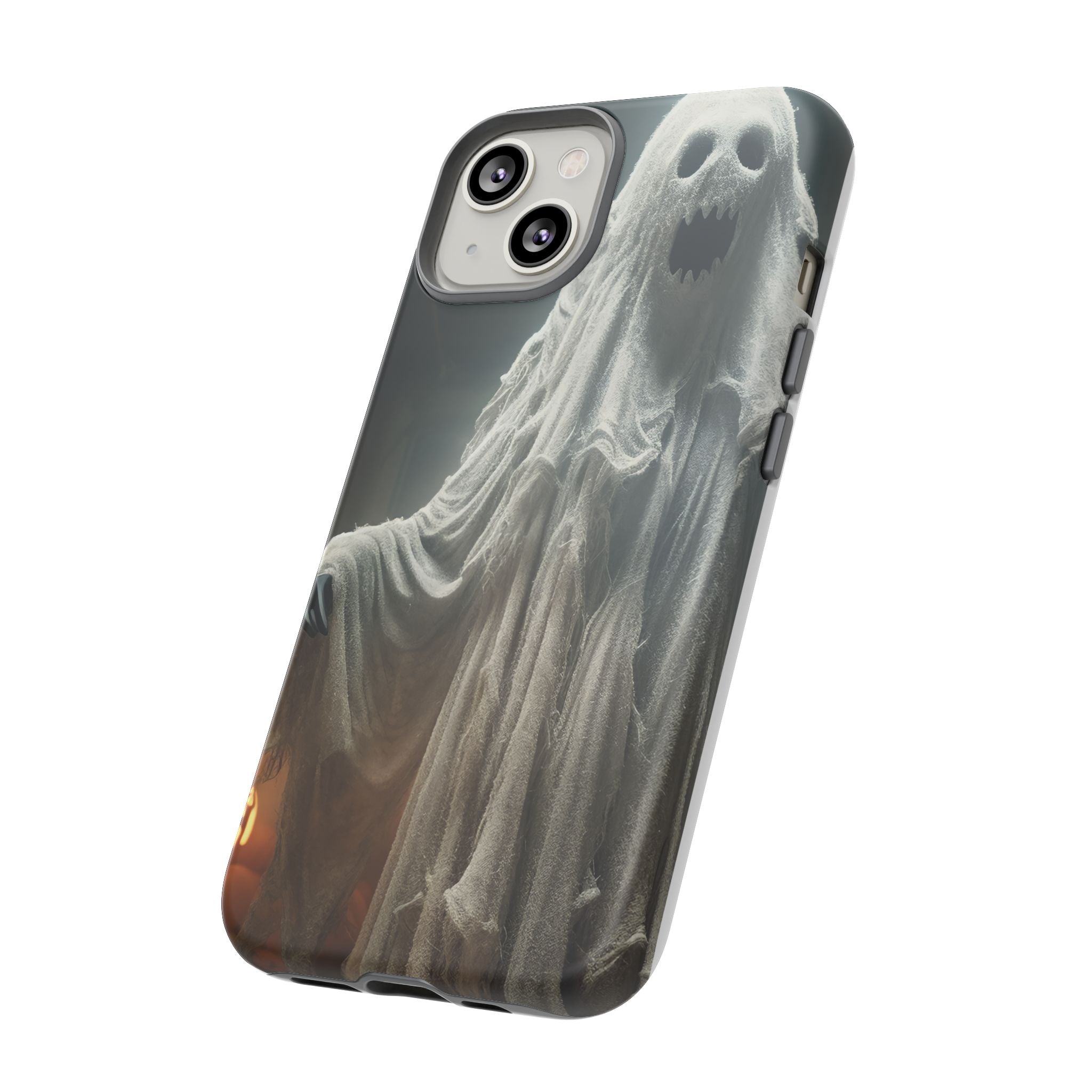 Spooky Ghost Hexagon Stone iPhone Case