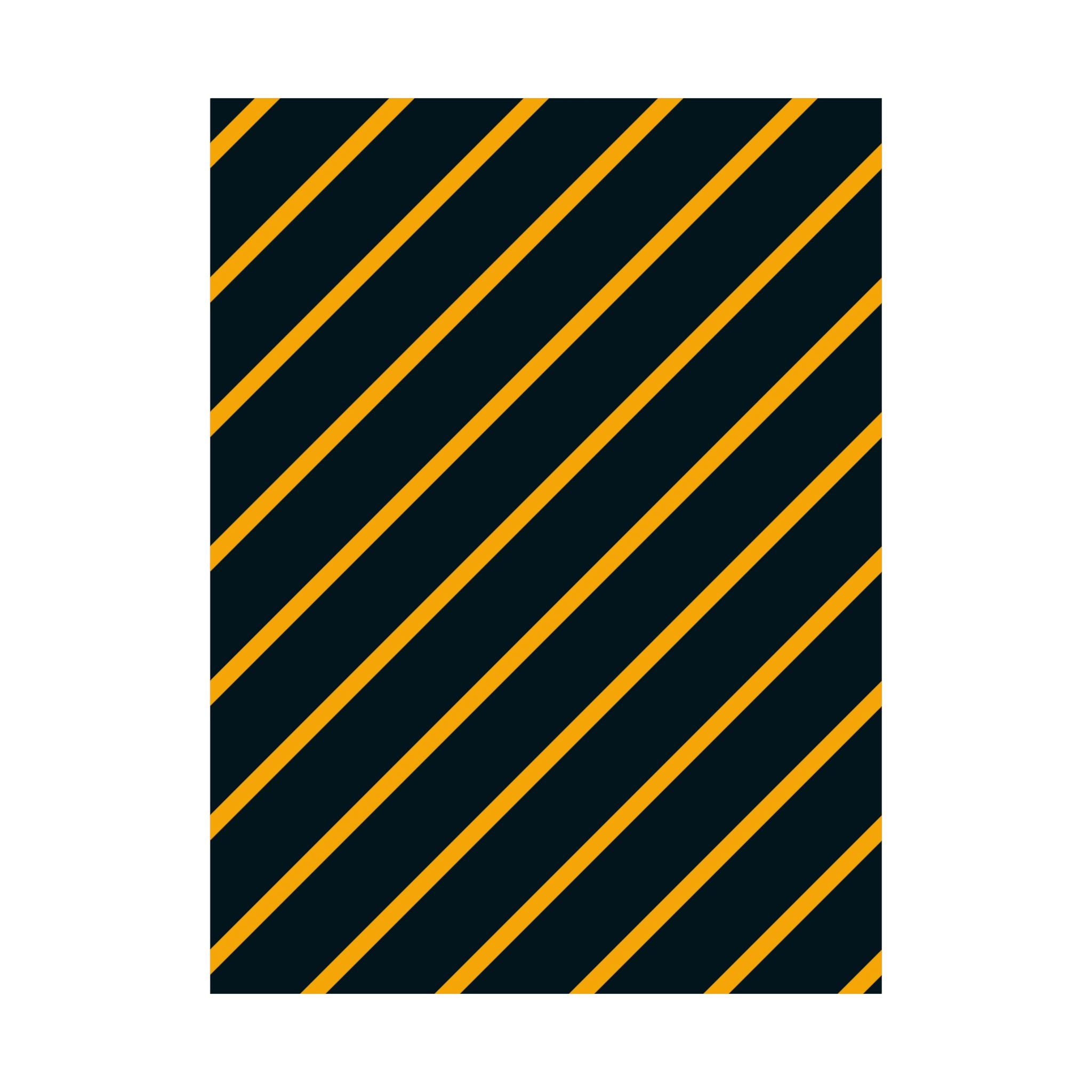 Bold Orange Diagonal Stripes Poster